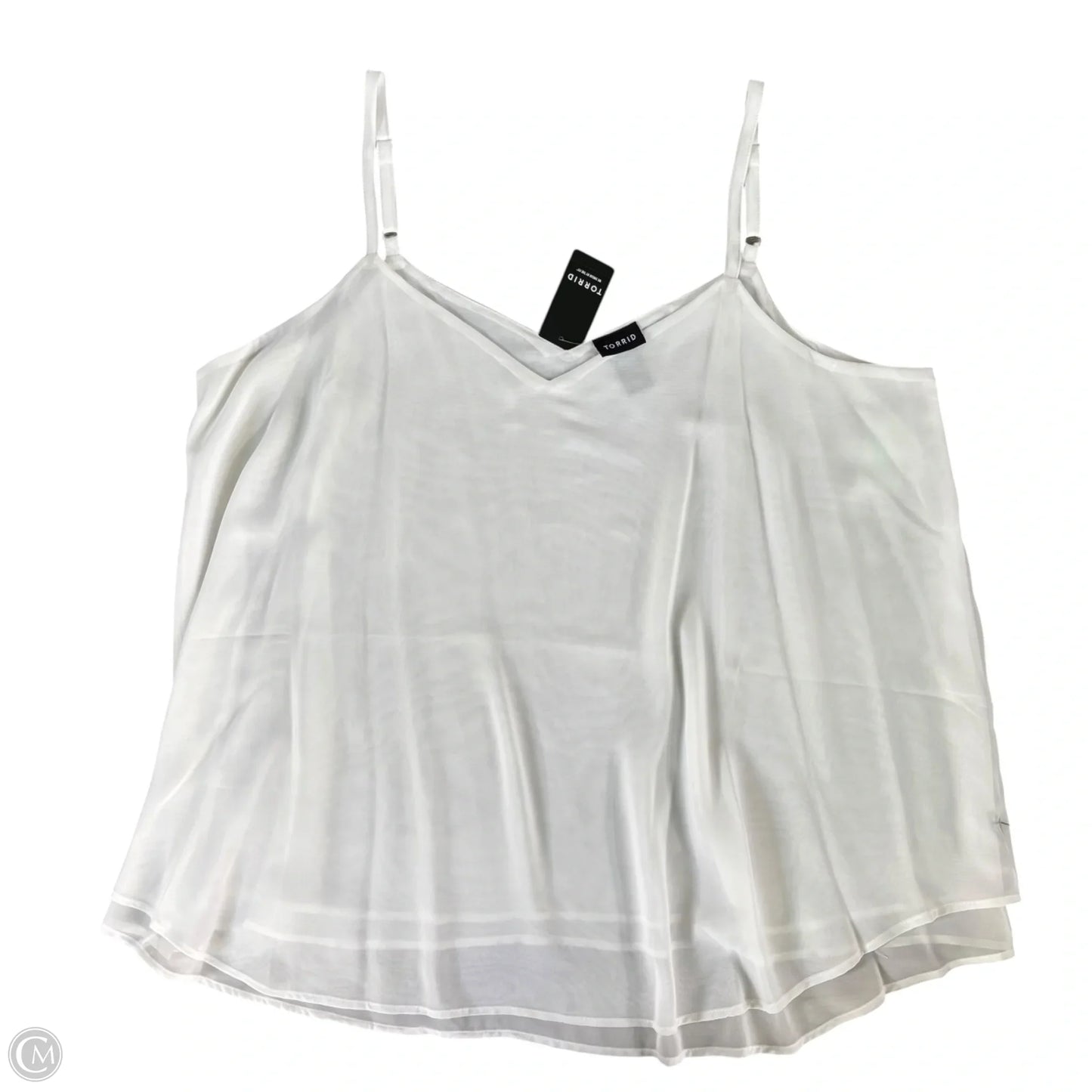 Top Sleeveless By Torrid In White, Size: 2x