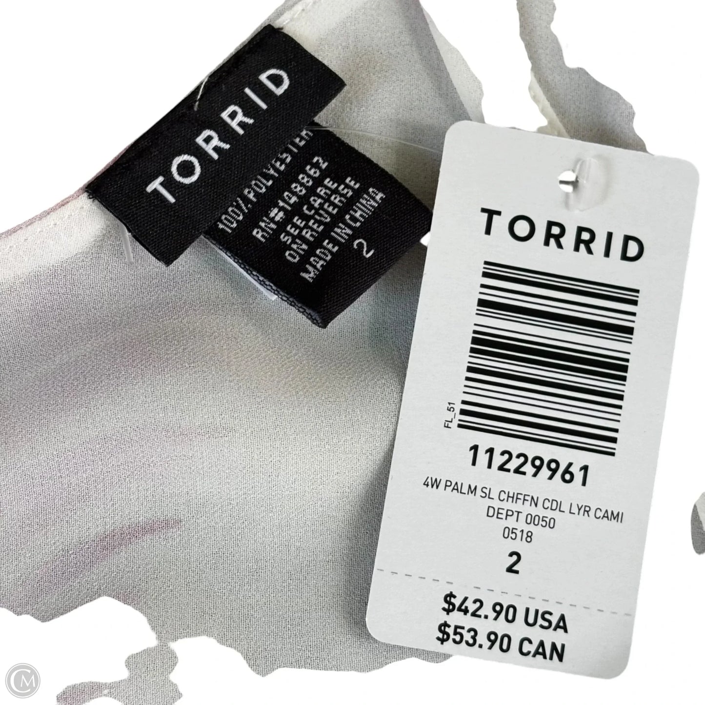 Top Sleeveless By Torrid In White, Size: 2x