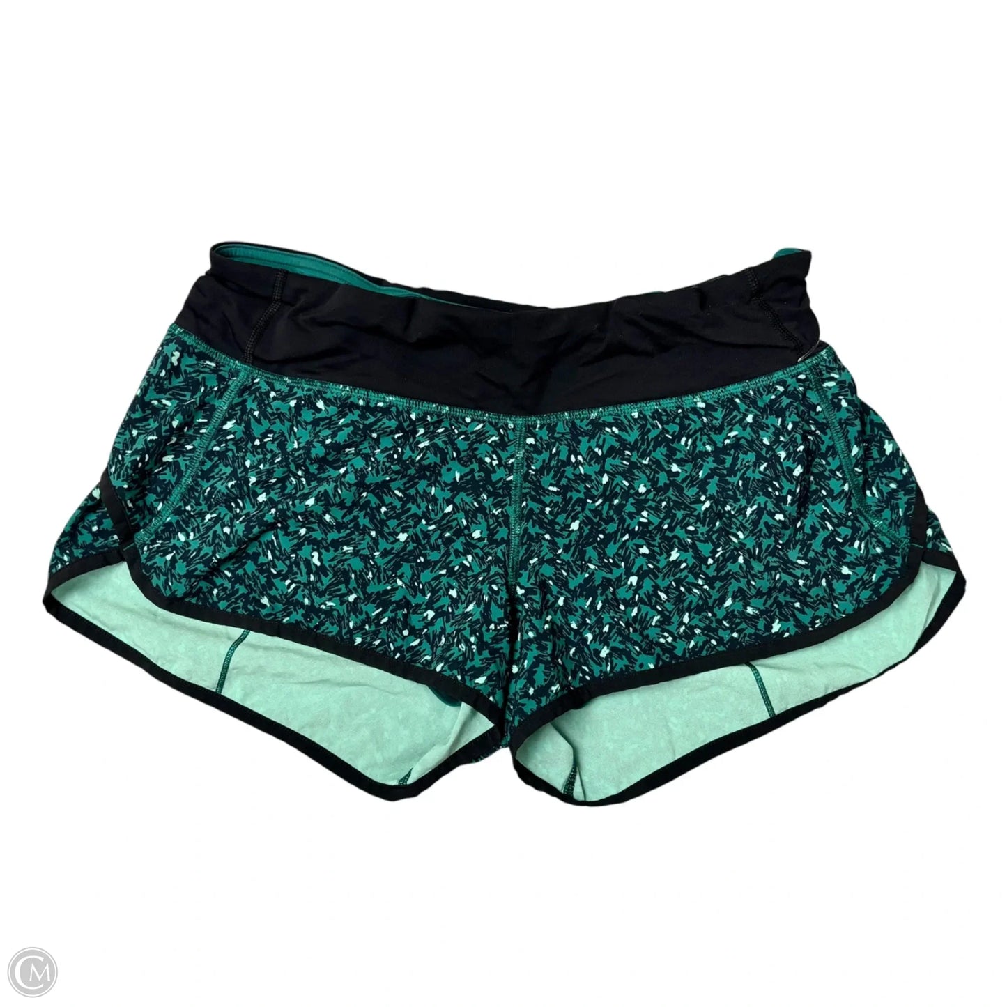 Athletic Shorts By Lululemon In Green, Size: 8