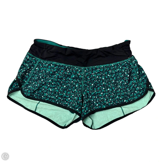 Athletic Shorts By Lululemon In Green, Size: 8