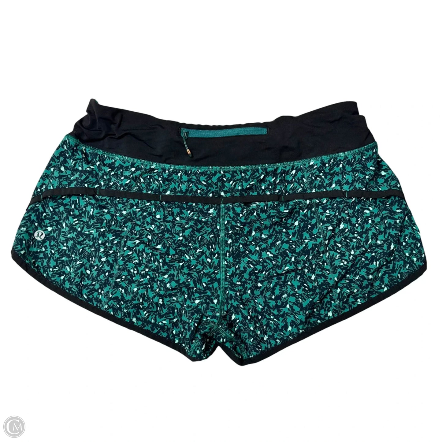 Athletic Shorts By Lululemon In Green, Size: 8