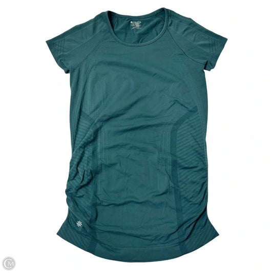 Athletic Top Short Sleeve By Athleta In Teal, Size: S
