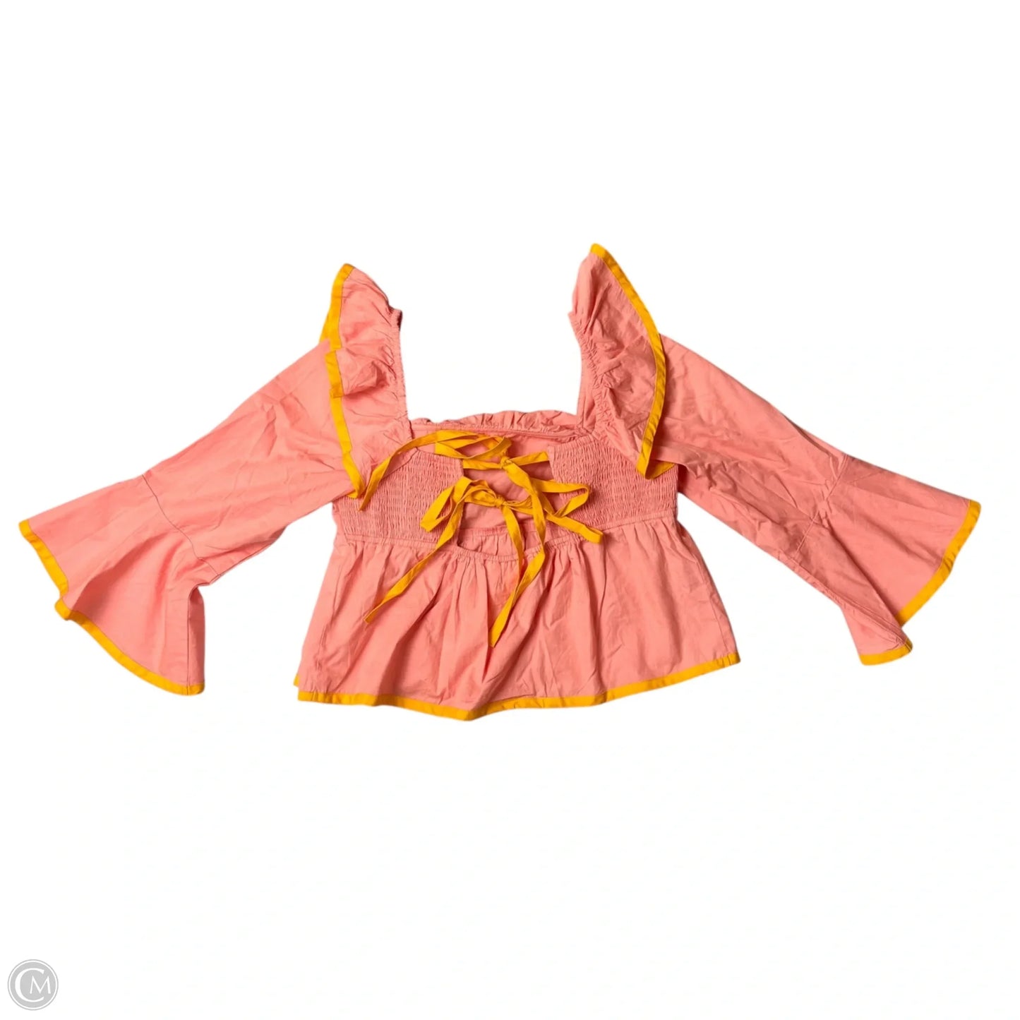 Top 3/4 Sleeve By Maeve In Orange & Pink, Size: Xs