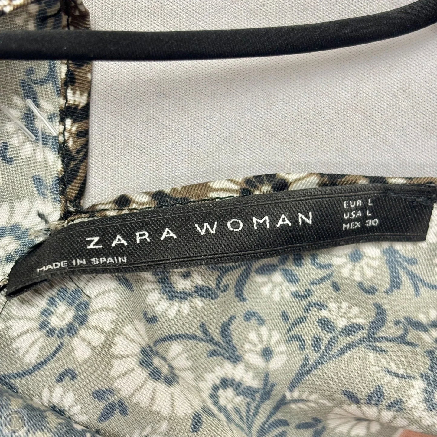 Top Sleeveless By Zara In Black & Red, Size: L