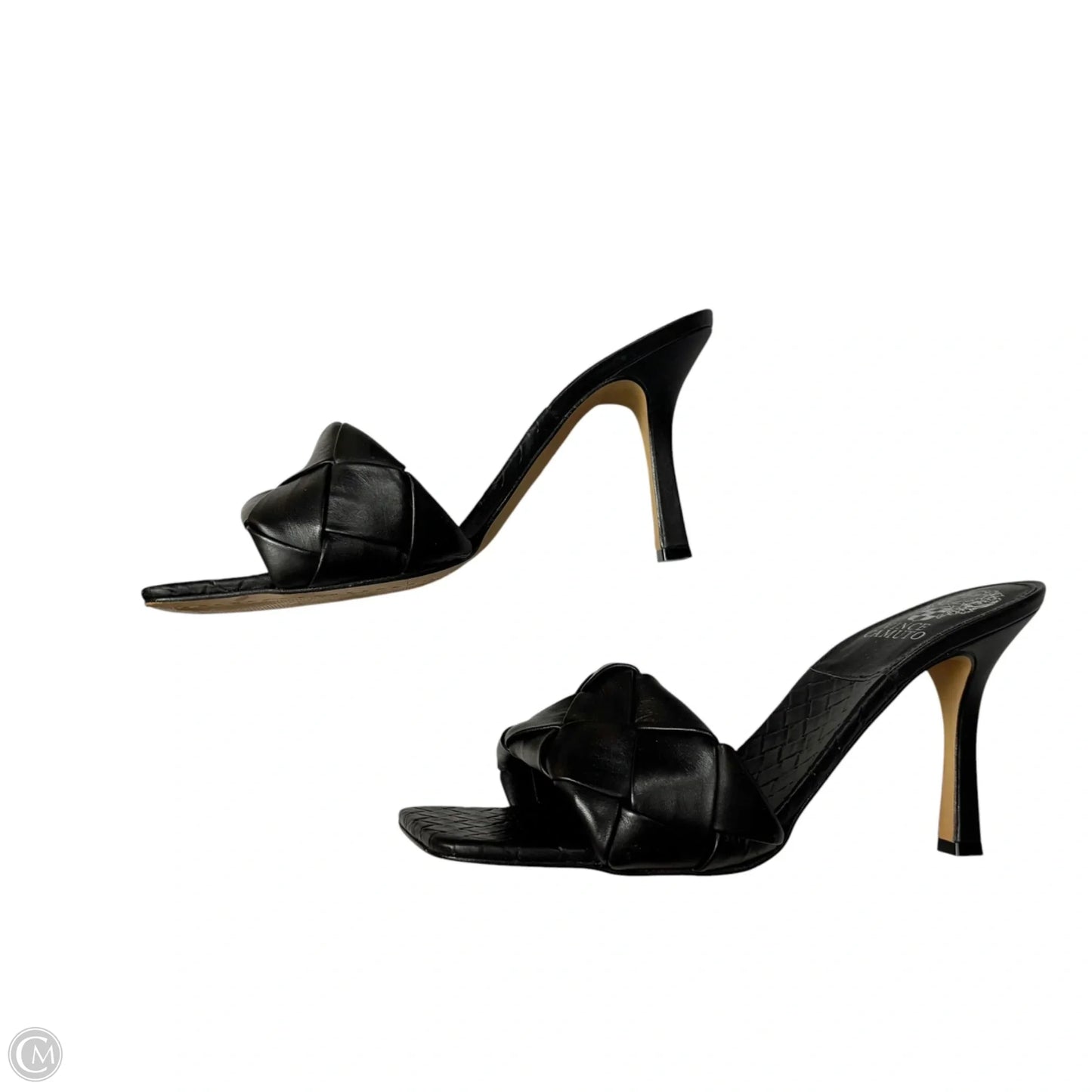 Sandals Heels Kitten By Vince Camuto In Black, Size: 9