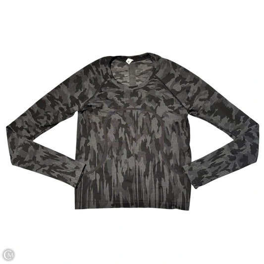 Athletic Top Long Sleeve Crewneck By Lululemon In Camouflage Print, Size: S