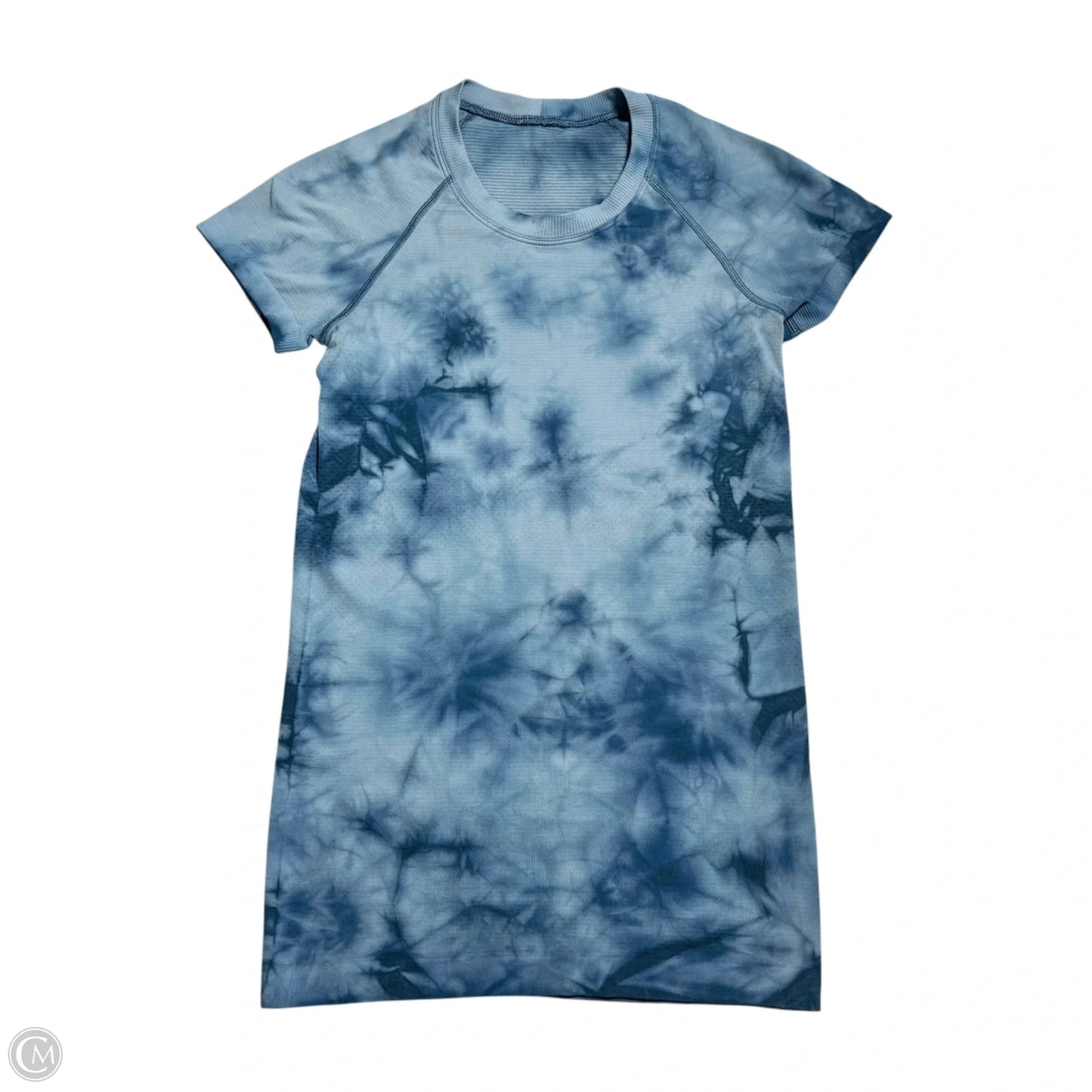 Athletic Top Short Sleeve By Lululemon In Tie Dye Print, Size: S