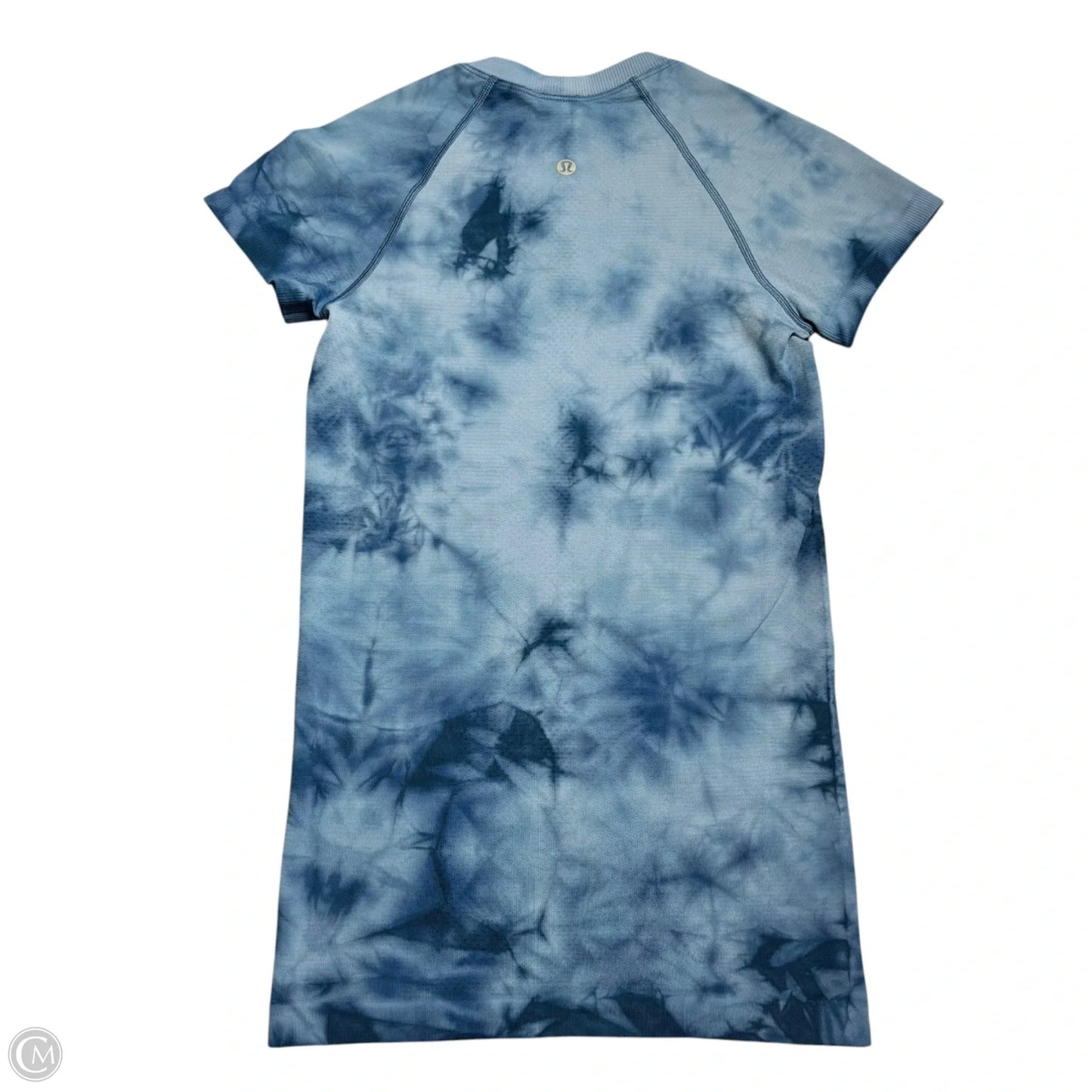 Athletic Top Short Sleeve By Lululemon In Tie Dye Print, Size: S