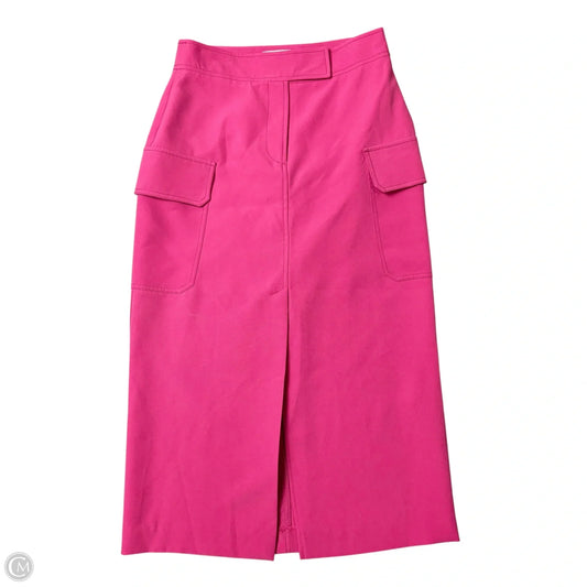 Skirt Midi By Topshop In Pink, Size: 6