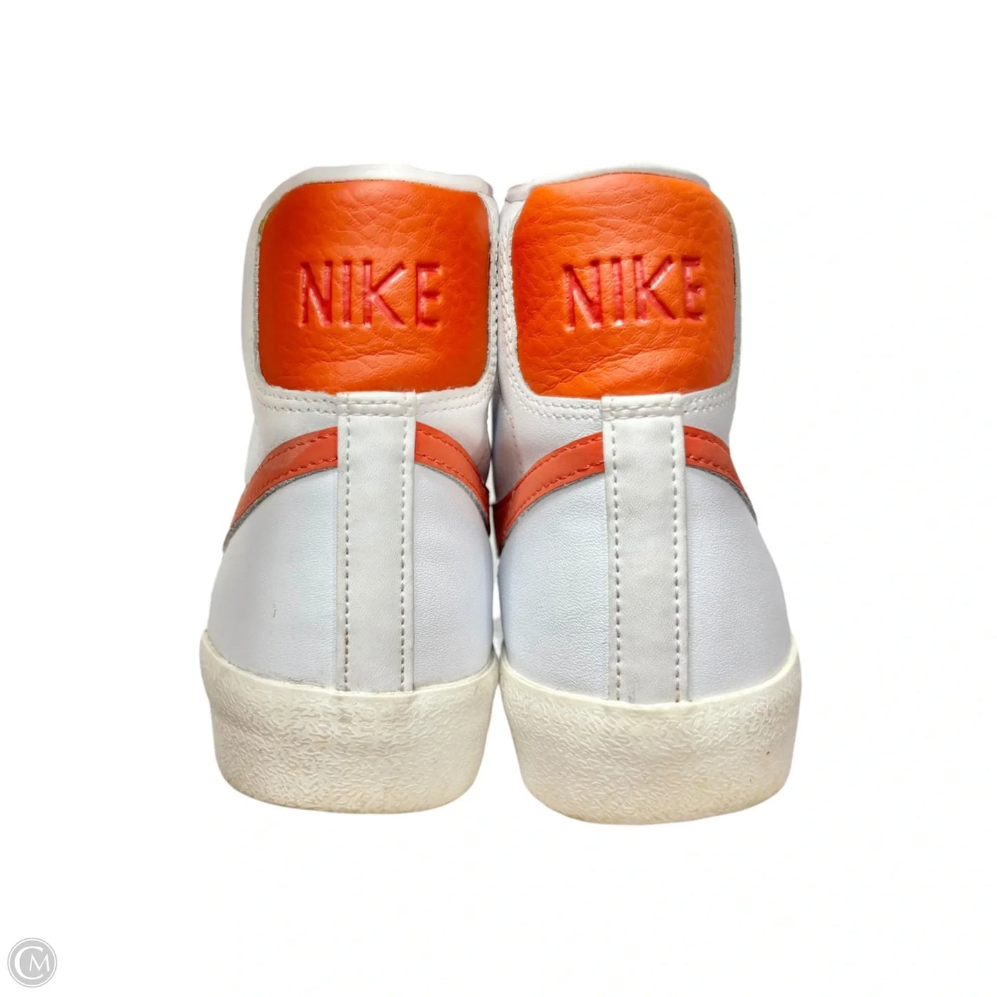Shoes Sneakers By Nike In Orange & White, Size: 7.5