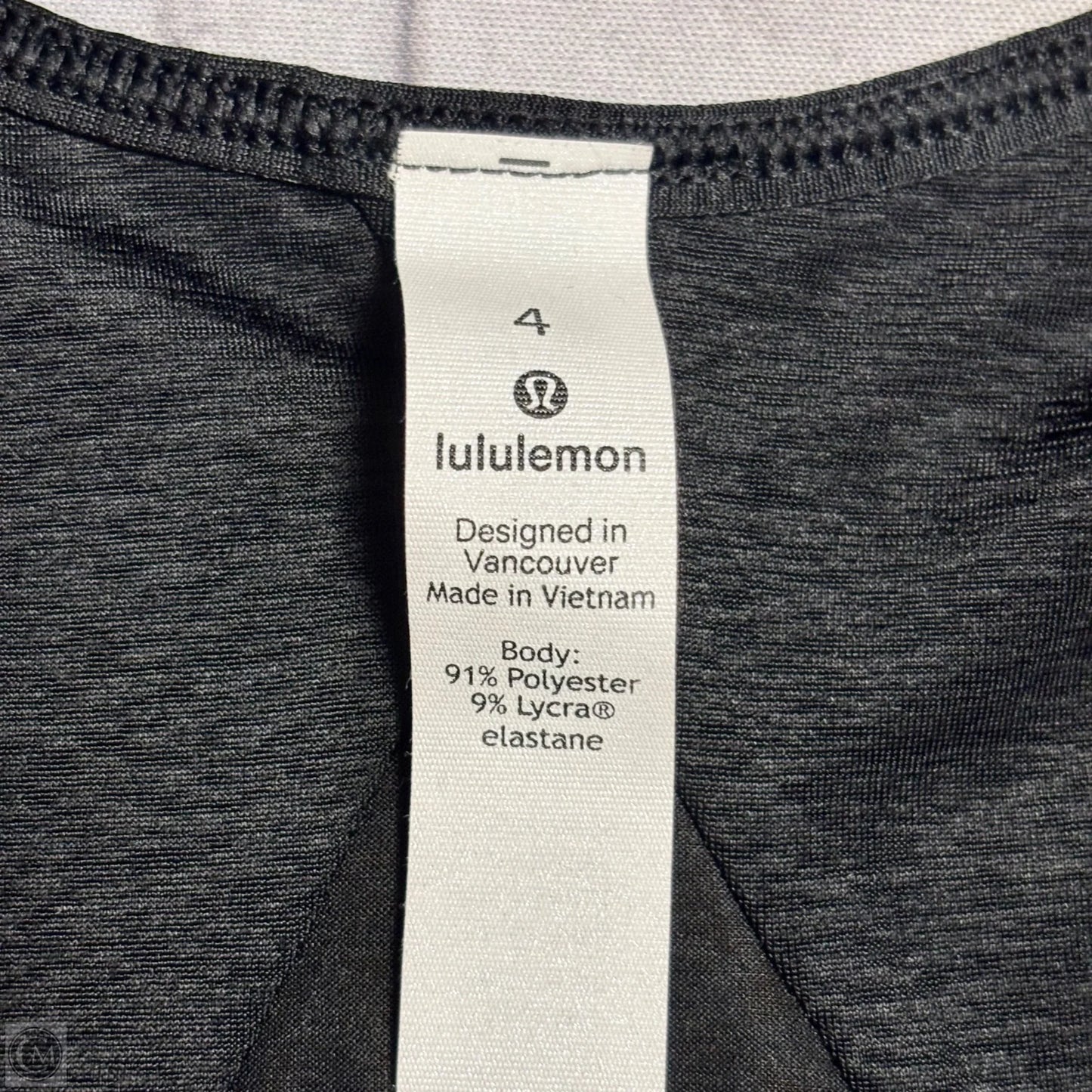 Athletic Tank Top By Lululemon In Black, Size: S