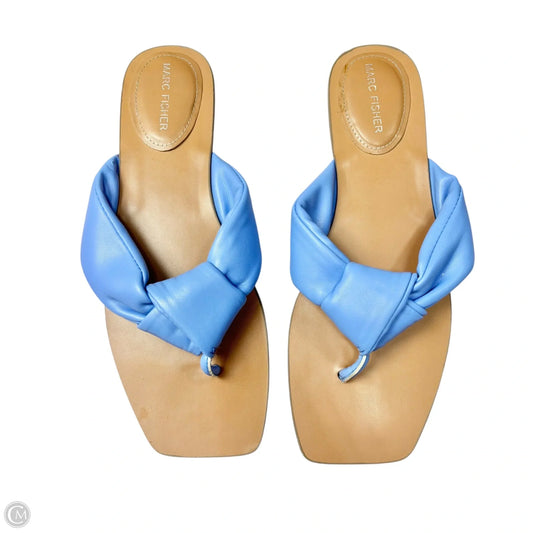 Sandals Flats By Marc Fisher In Blue, Size: 9
