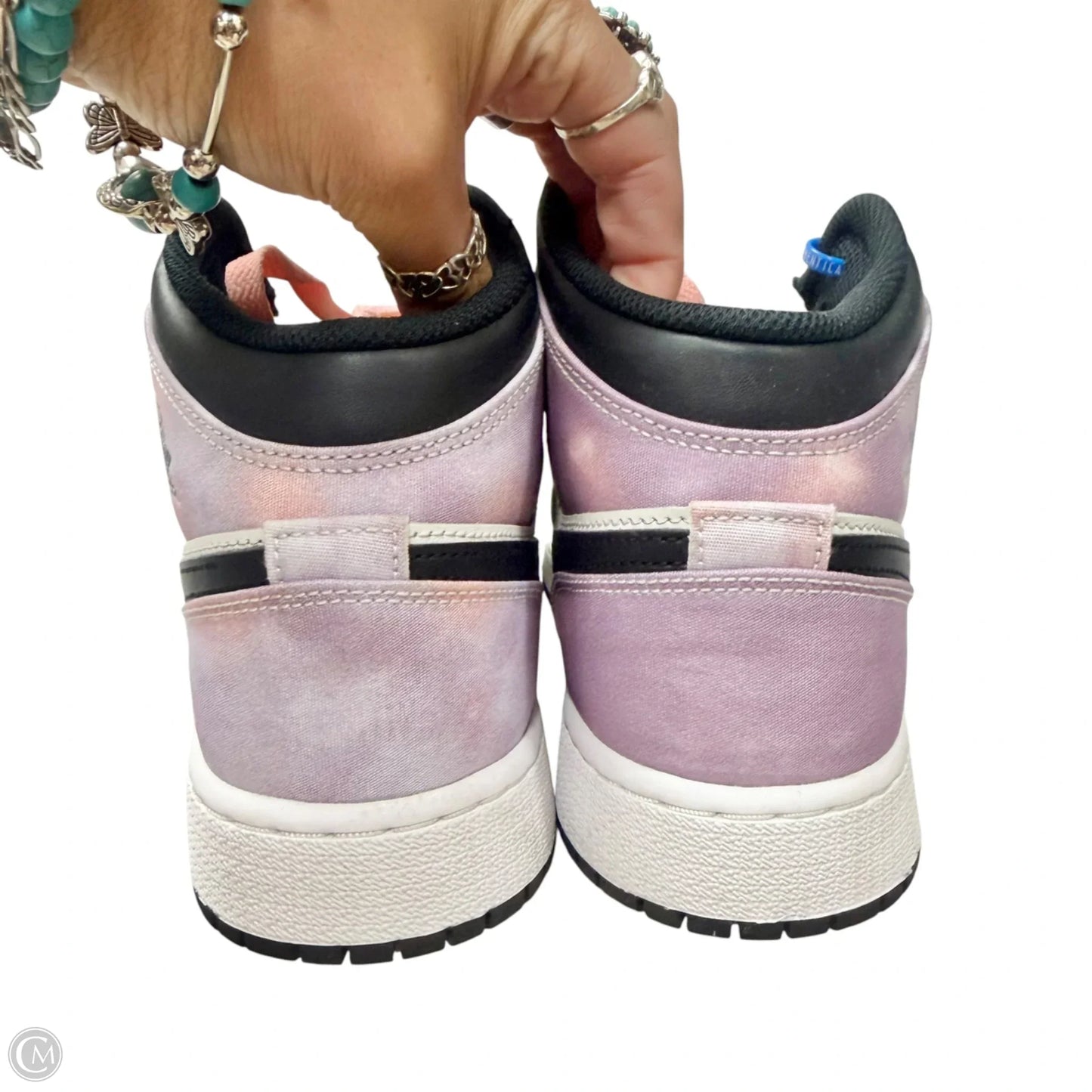 Shoes Luxury Designer By Jordan In Tie Dye Print, Size: 8.5