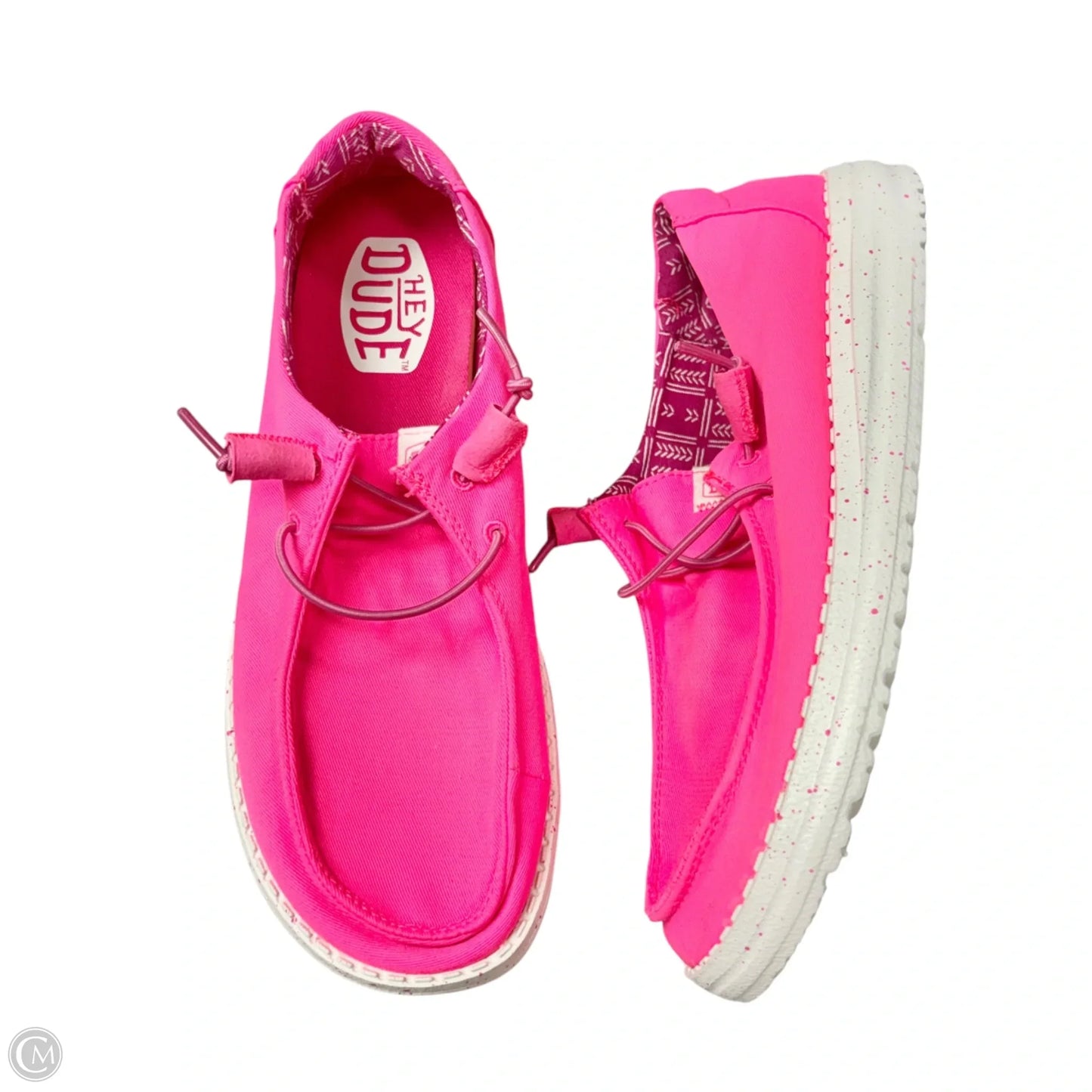 Shoes Flats By Hey Dude In Pink, Size: 8