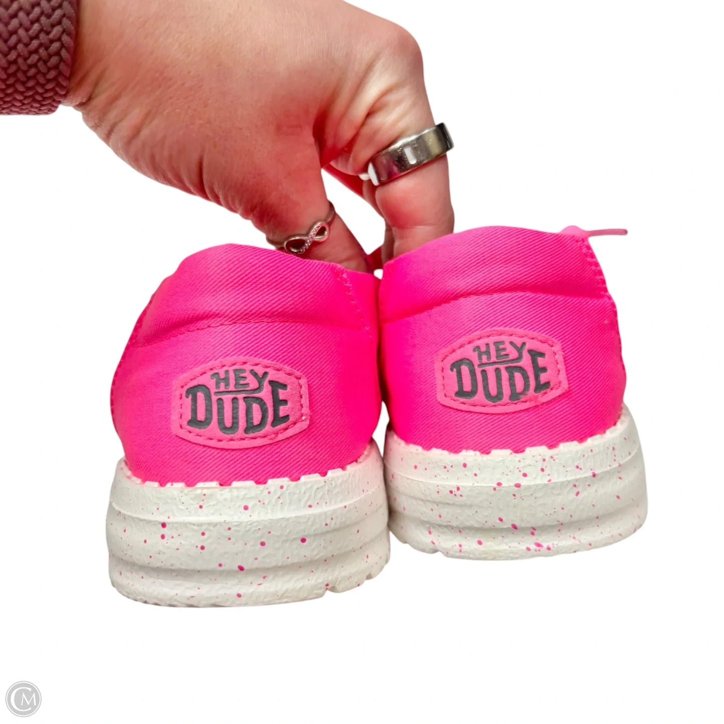 Shoes Flats By Hey Dude In Pink, Size: 8