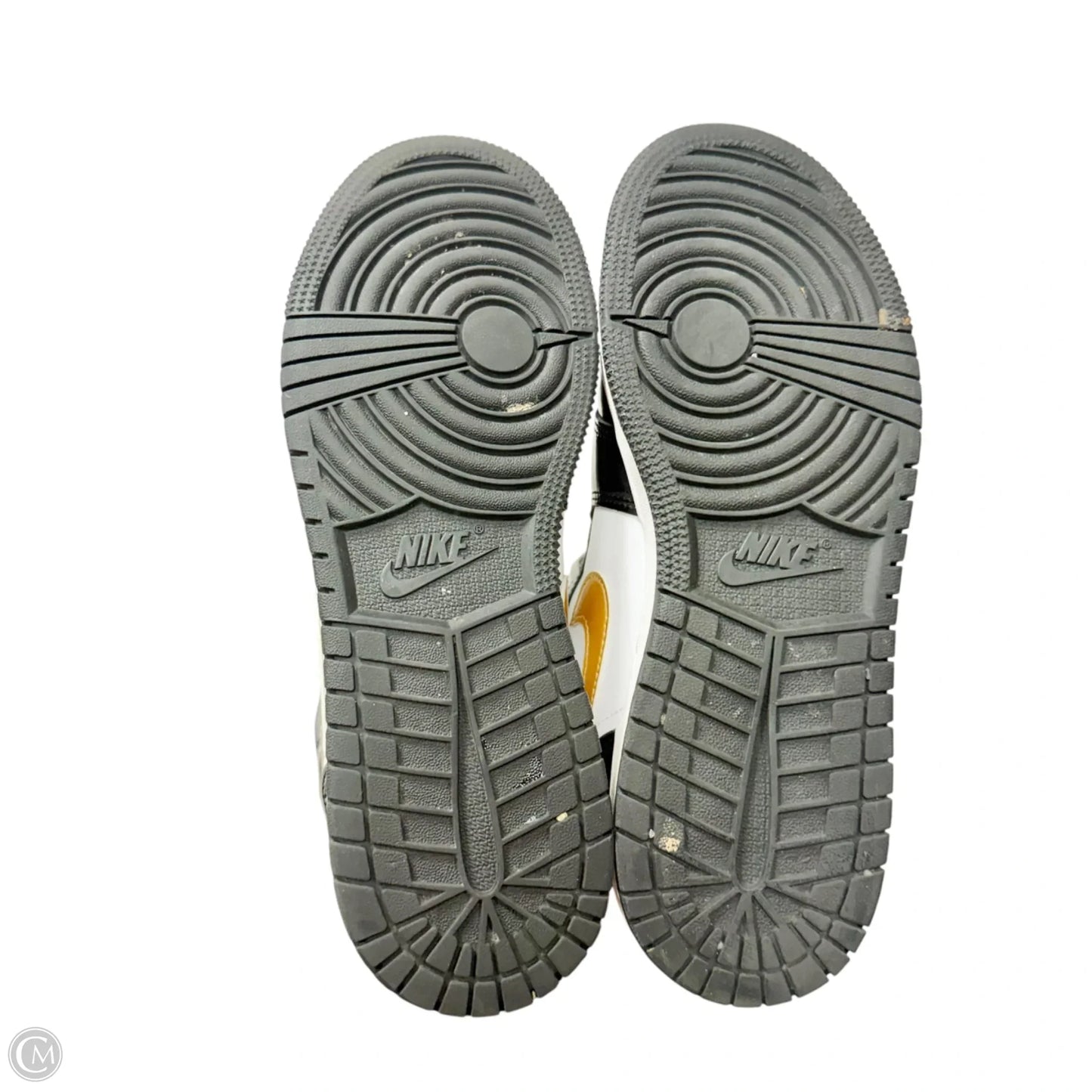 Shoes Luxury Designer By Jordan In Black & White, Size: 8.5