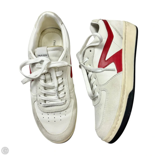 Shoes Sneakers By Rag And Bone In Red & White, Size: 8