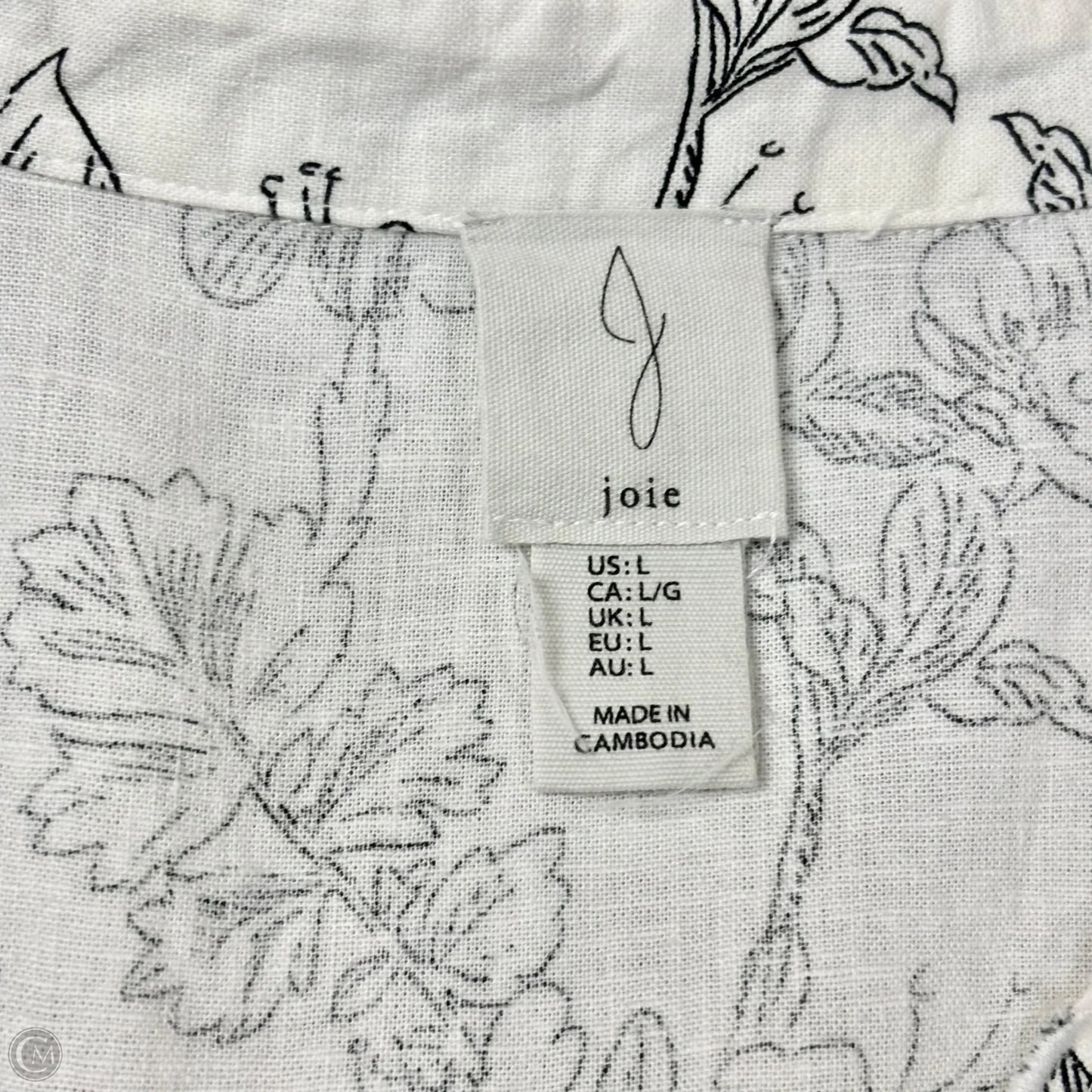 Dress Casual Maxi By Joie In Floral Print, Size: L