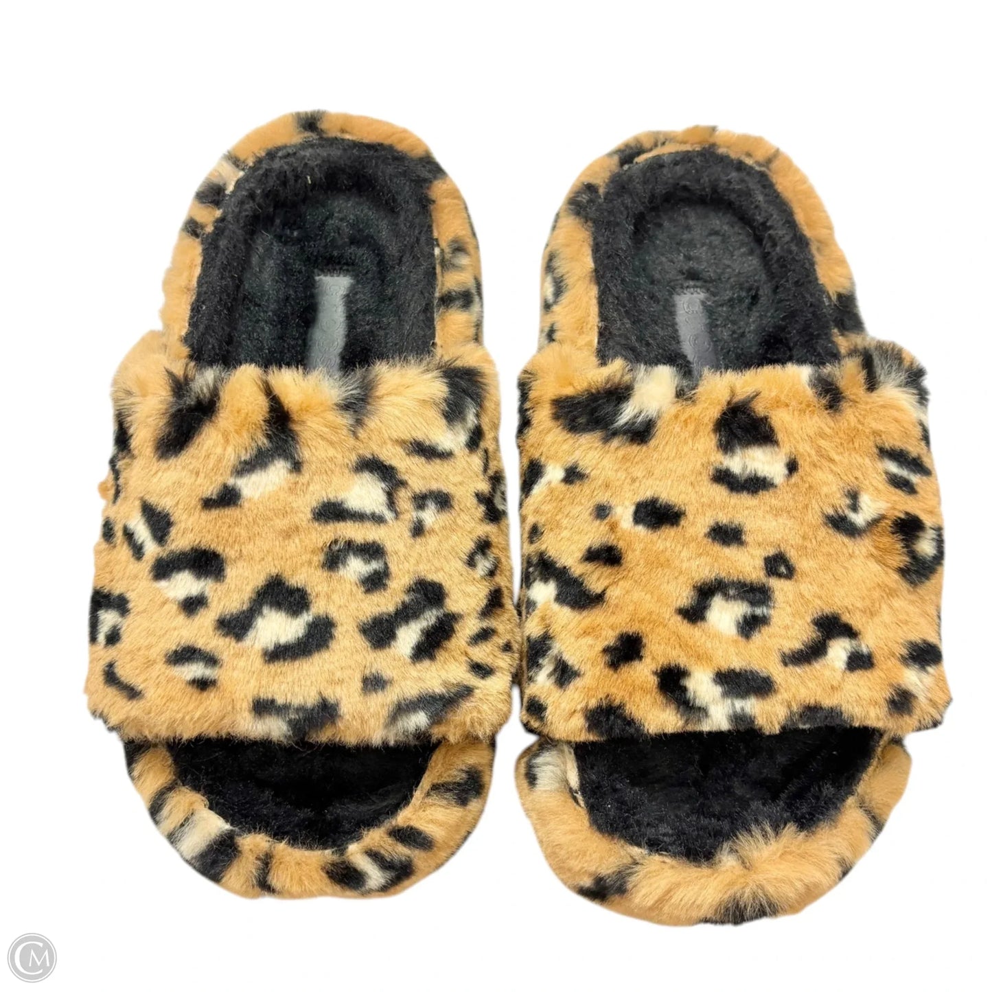 Sandals Flats By Crocs In Animal Print, Size: 6