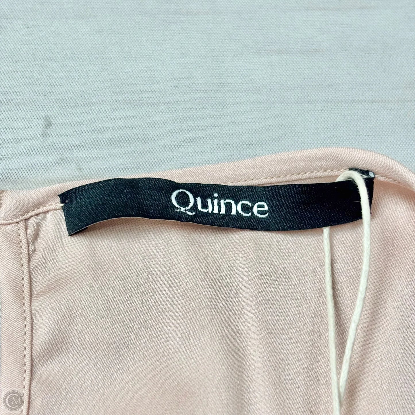Top Short Sleeve By Quince In Pink, Size: Xl