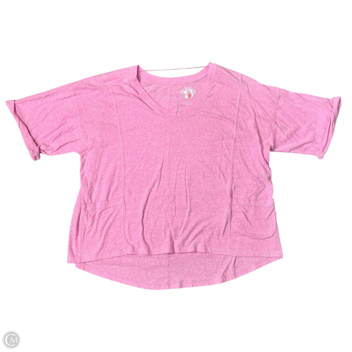 Top Short Sleeve By Free People In Pink, Size: M