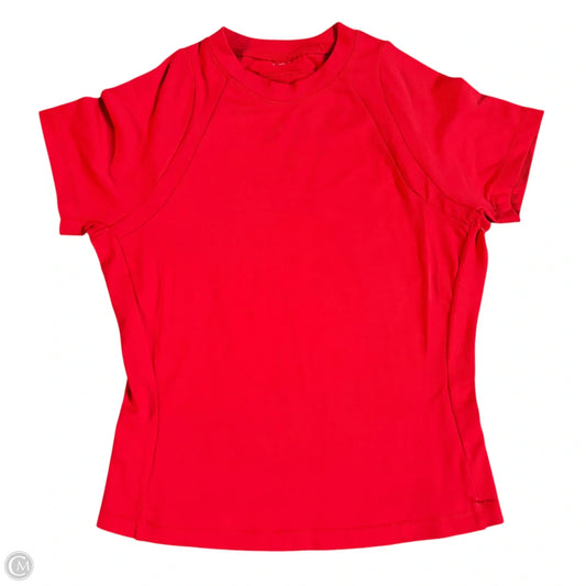 Athletic Top Short Sleeve By Skims In Red, Size: S