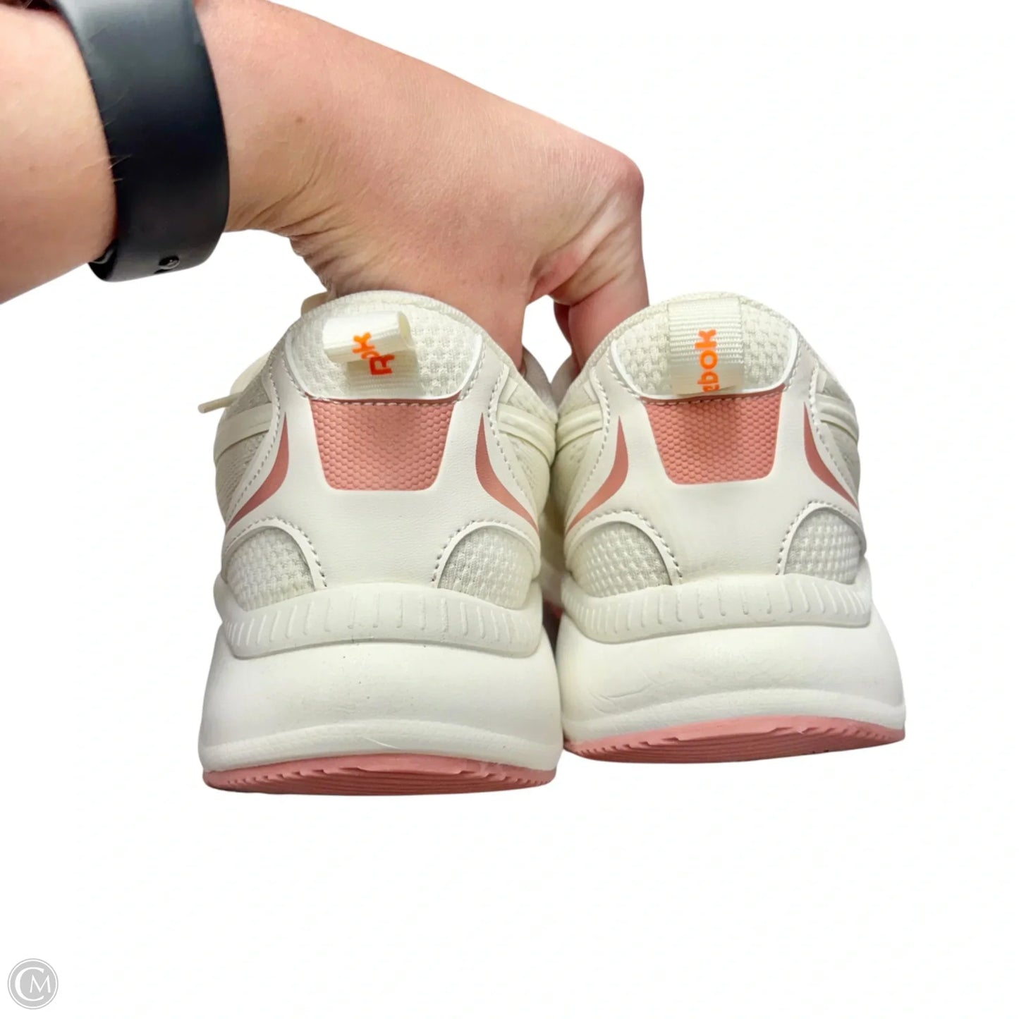 Shoes Athletic By Reebok In Pink & White, Size: 9
