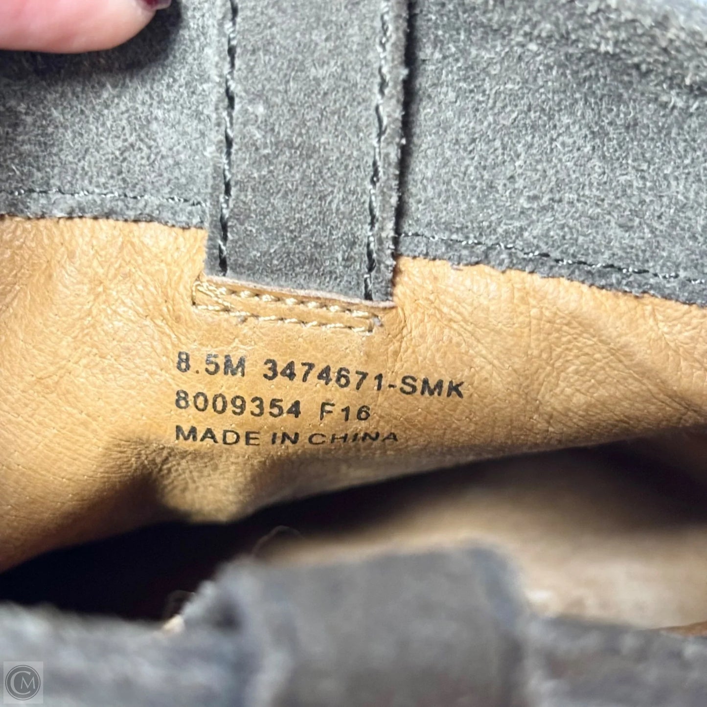 Boots Designer By Frye In Grey, Size: 8.5