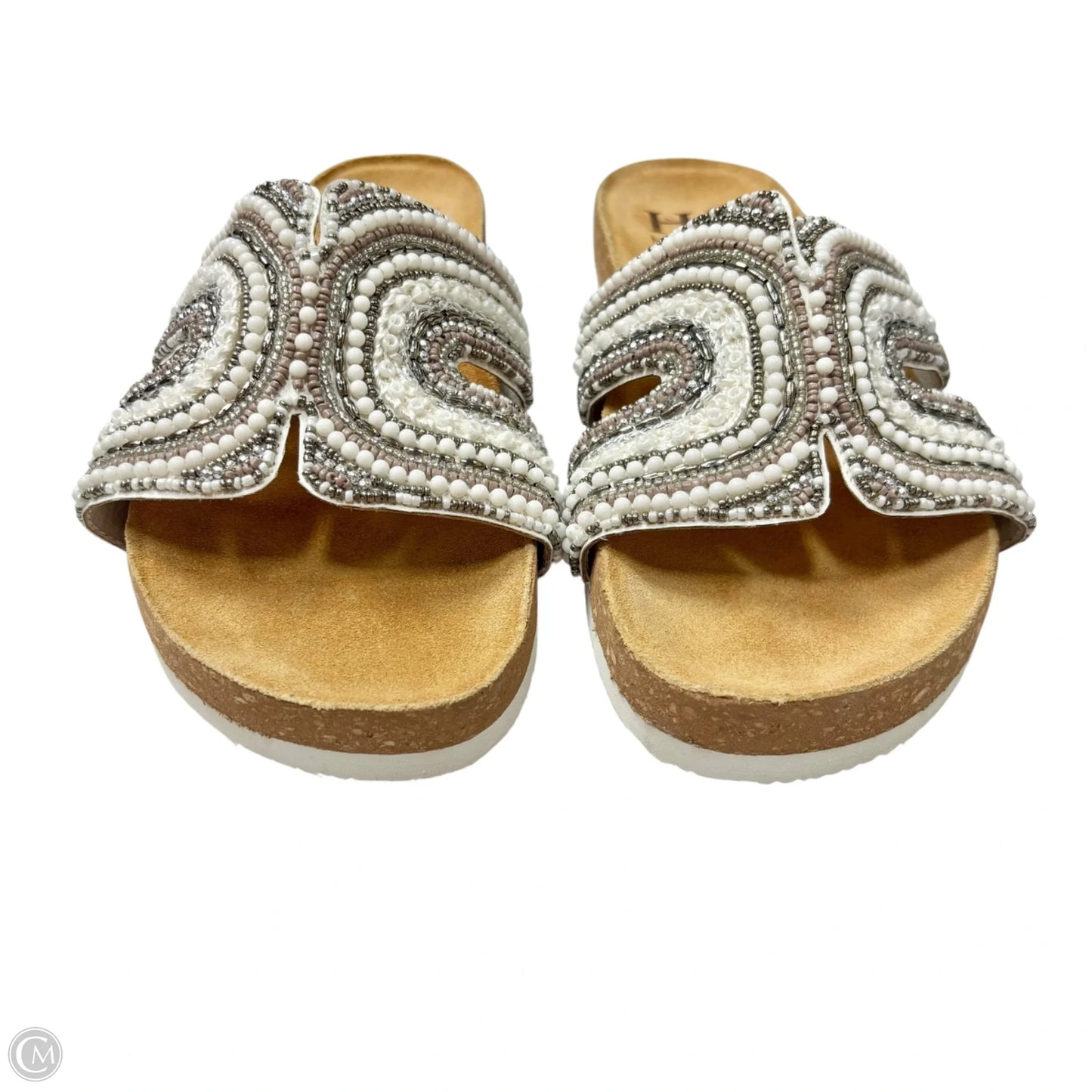Slippers By Haute Hippie In Brown & White, Size: 10