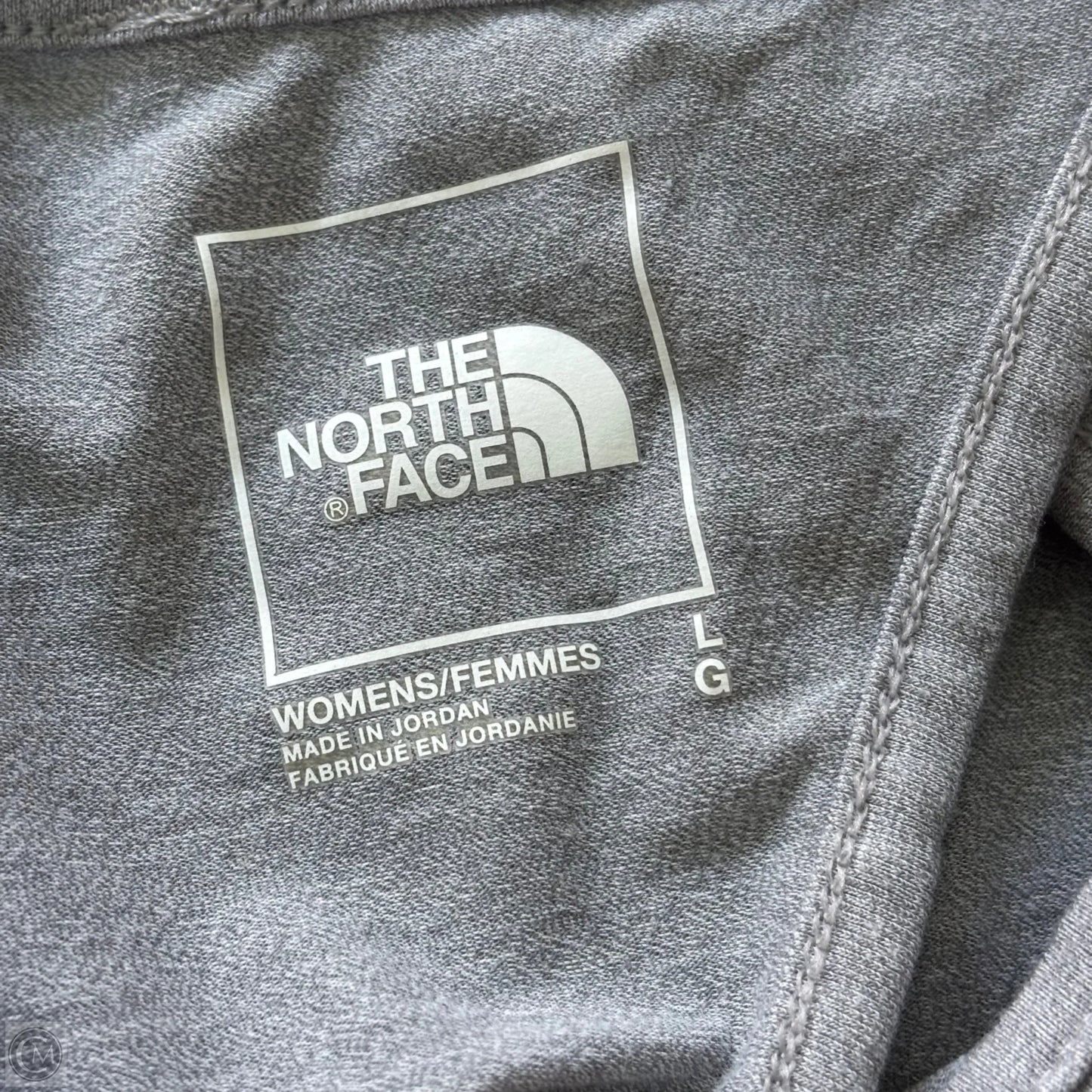 Athletic Top Short Sleeve By The North Face In Grey, Size: L