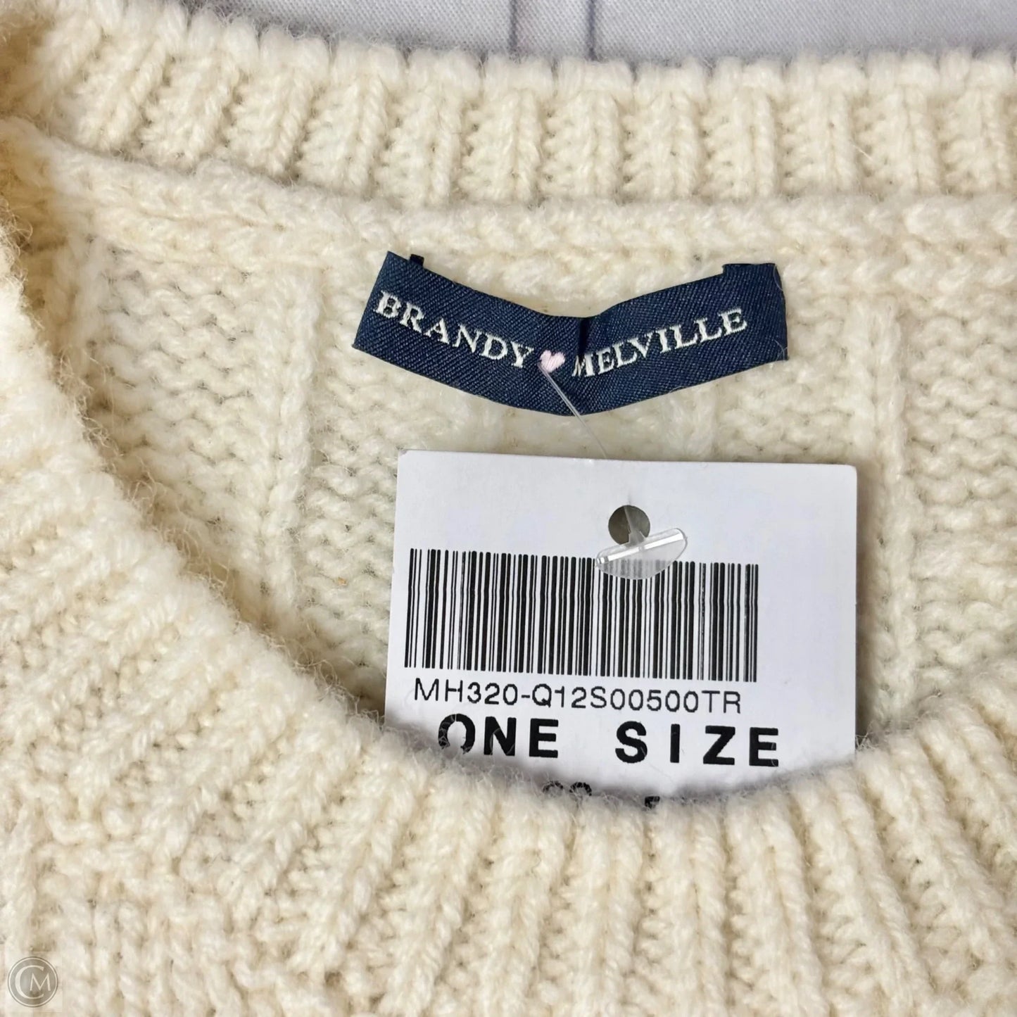 Sweater By Brandy Melville In Cream, Size: Osfm
