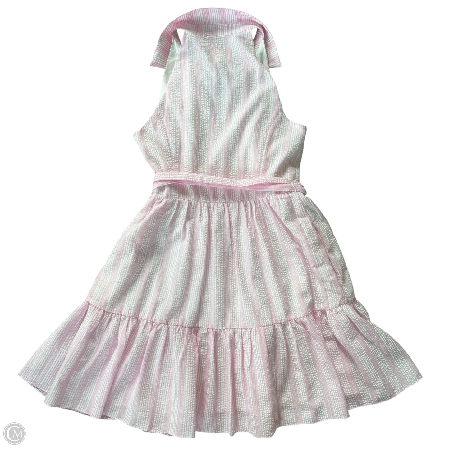Dress Designer By Lilly Pulitzer In Pink & White, Size: S
