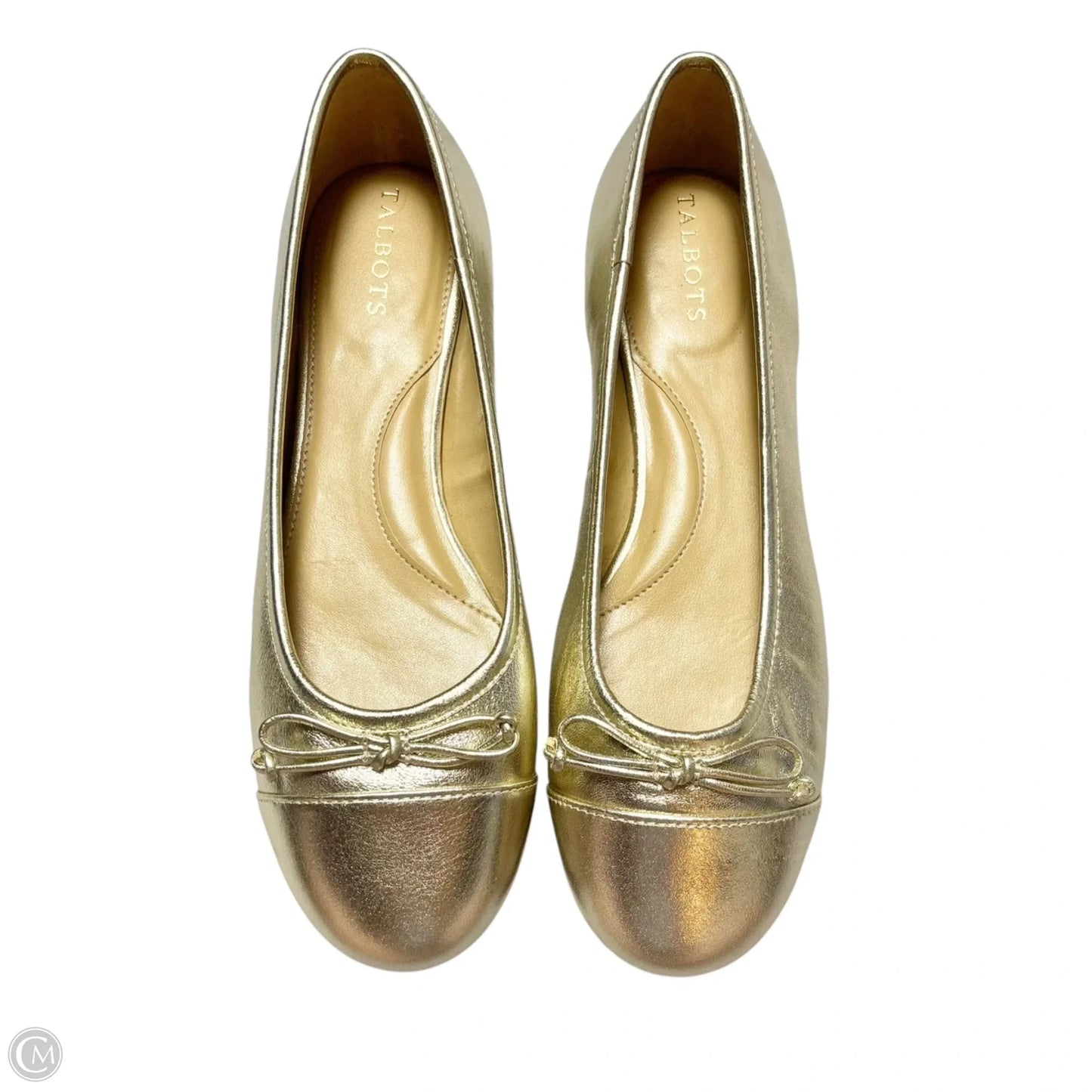 Shoes Flats By Talbots In Gold, Size: 8