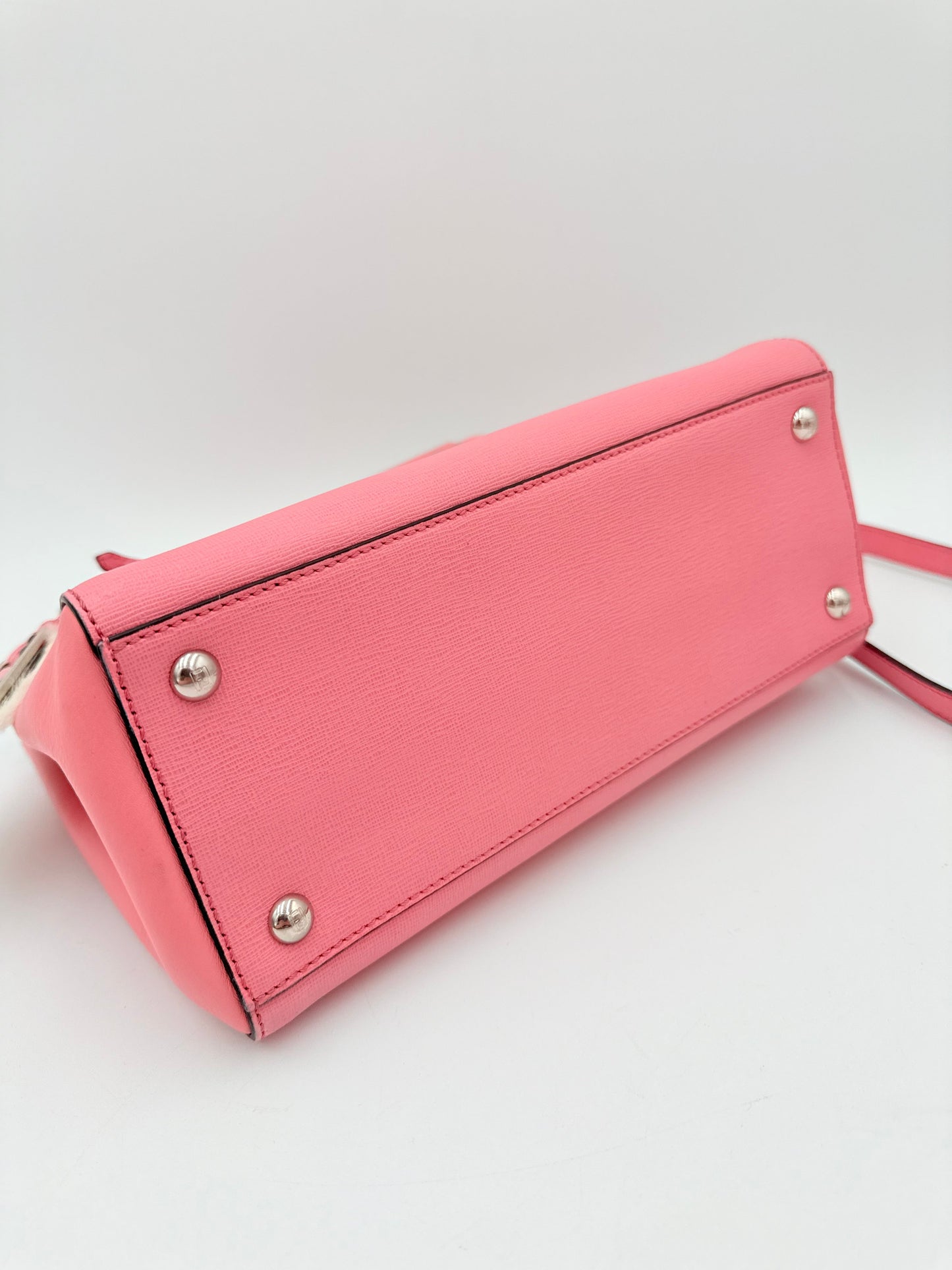 Handbag Luxury Designer By Fendi In Pink, Size:Medium
