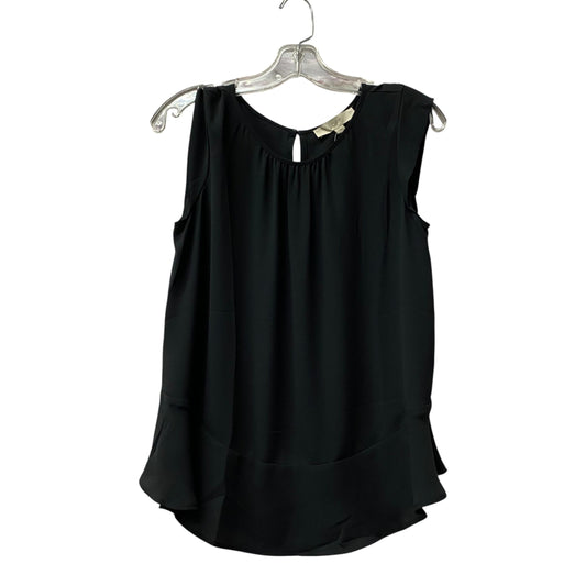 Top Sleeveless By Loft In Black, Size:S