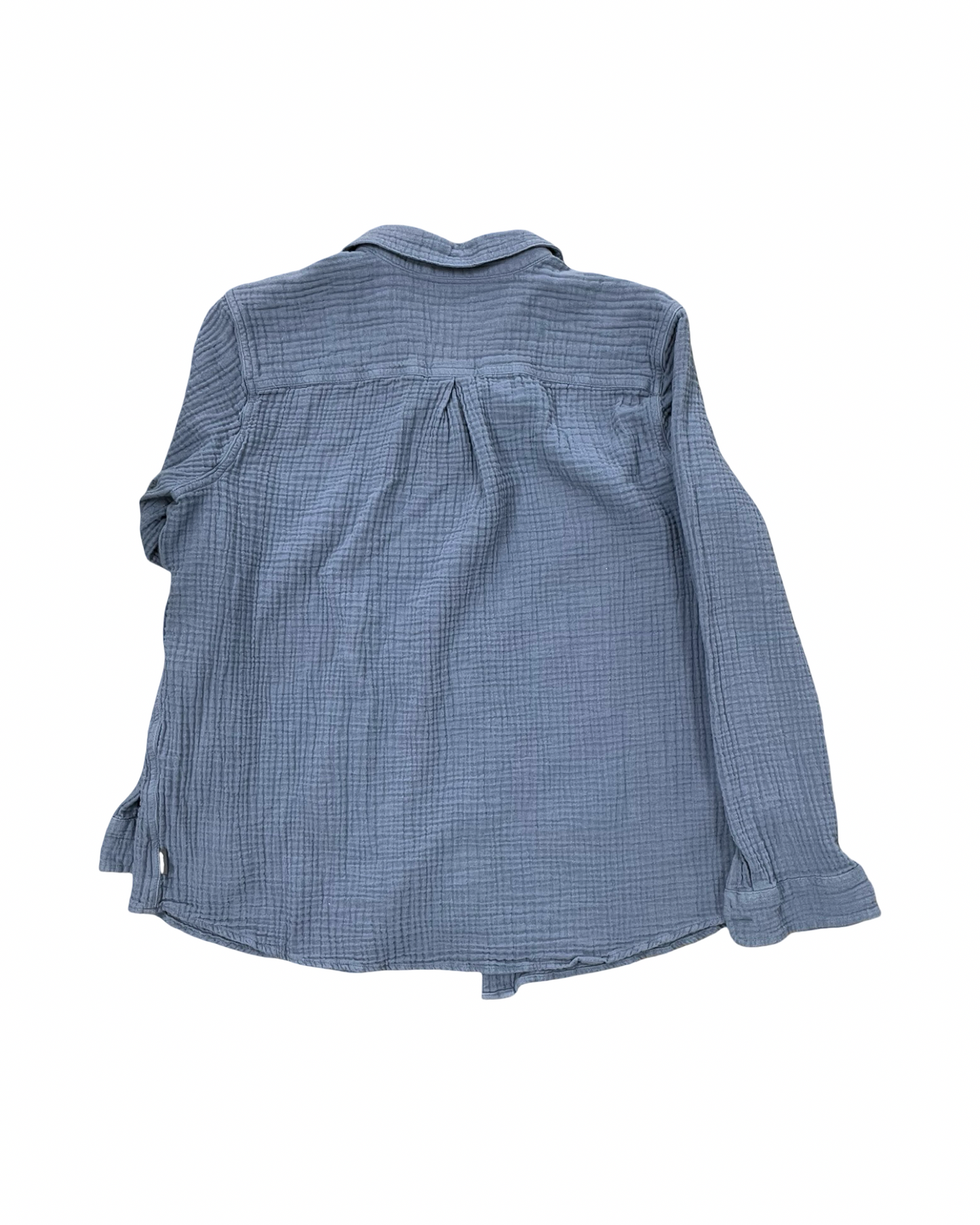 Blouse Ls By Eddie Bauer In Blue, Size:L
