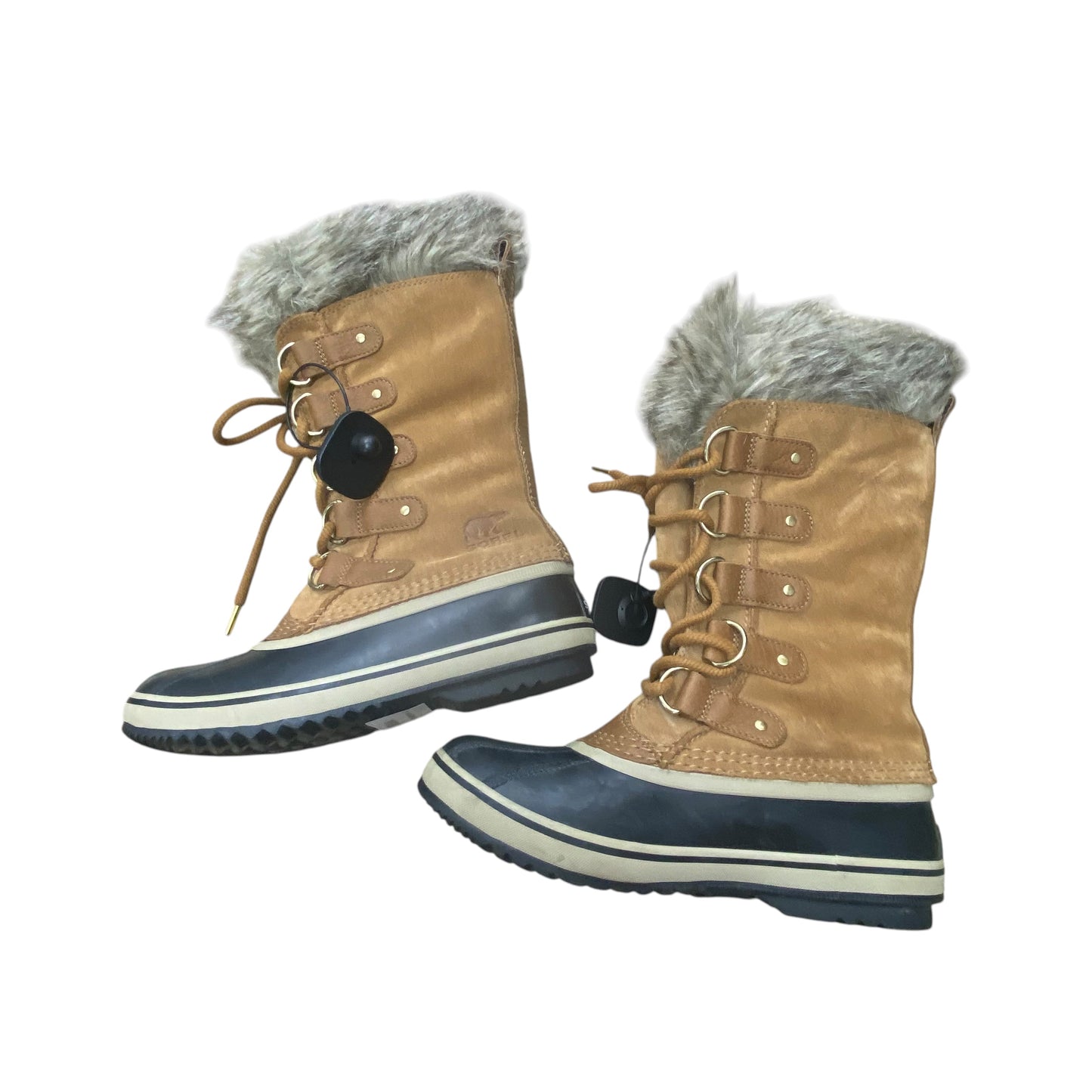 Boots Designer By Sorel In Black & Brown, Size:7.5