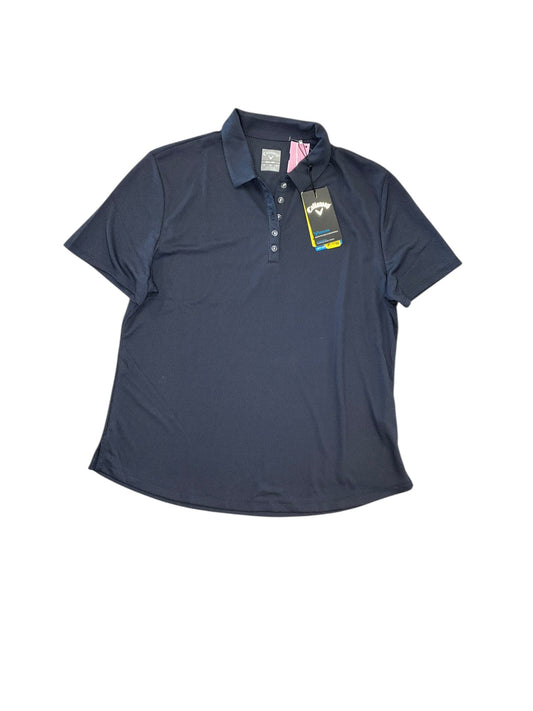 Athletic Top Ss By Callaway In Navy, Size:Xl