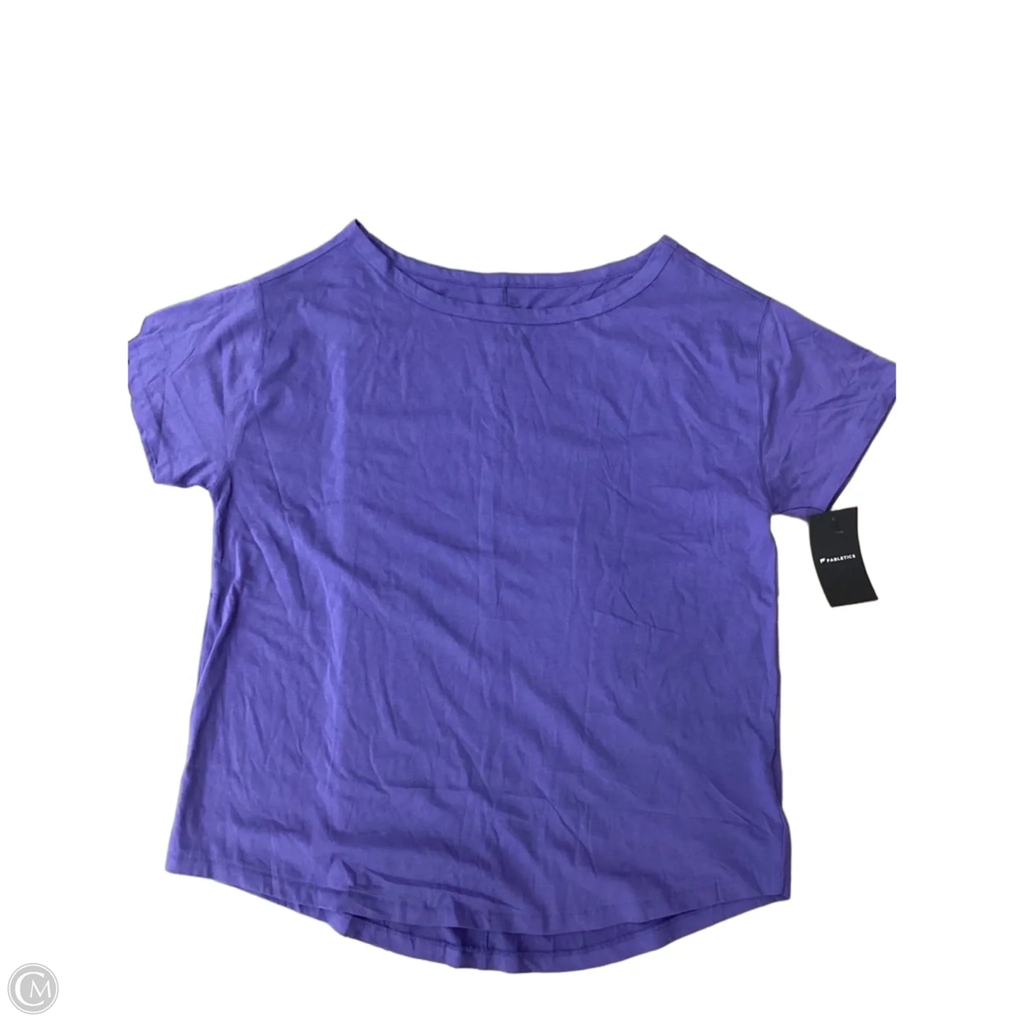 Athletic Top Short Sleeve By Fabletics In Purple, Size: Xl