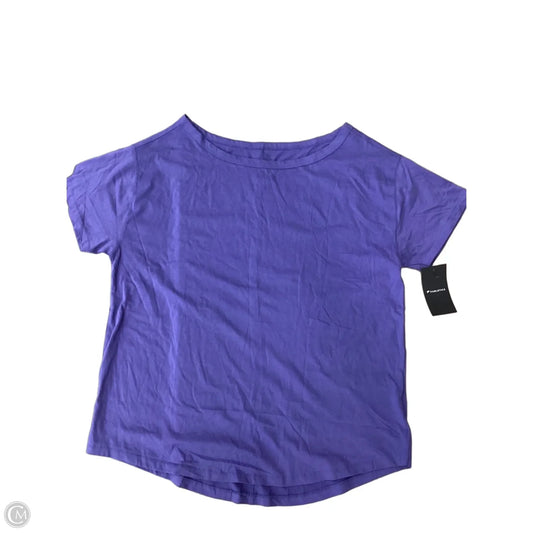 Athletic Top Short Sleeve By Fabletics In Purple, Size: Xl
