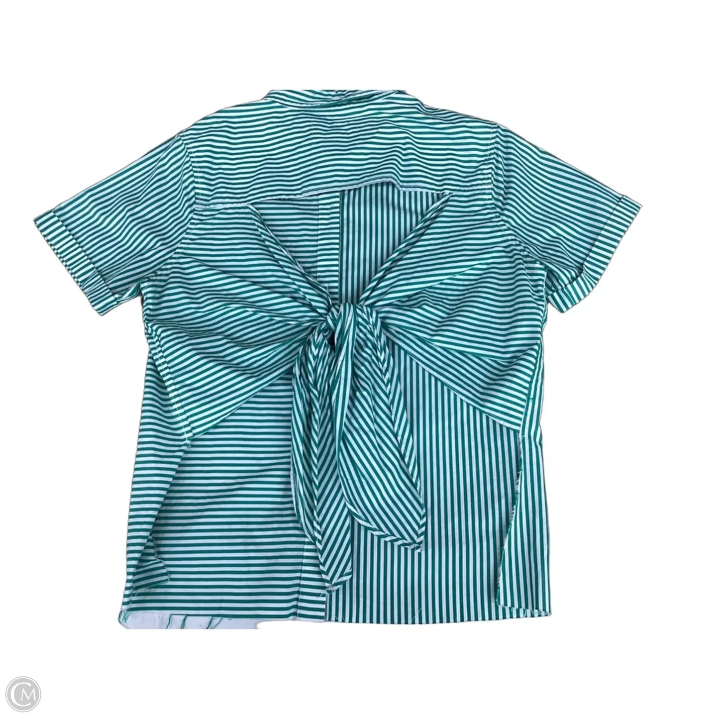 Top Short Sleeve By Current Elliott In Striped Pattern, Size: M