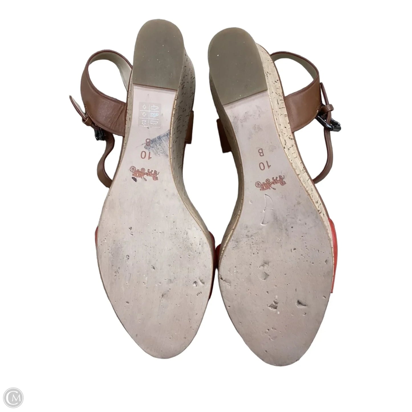 Shoes Designer By Coach In Orange, Size: 10