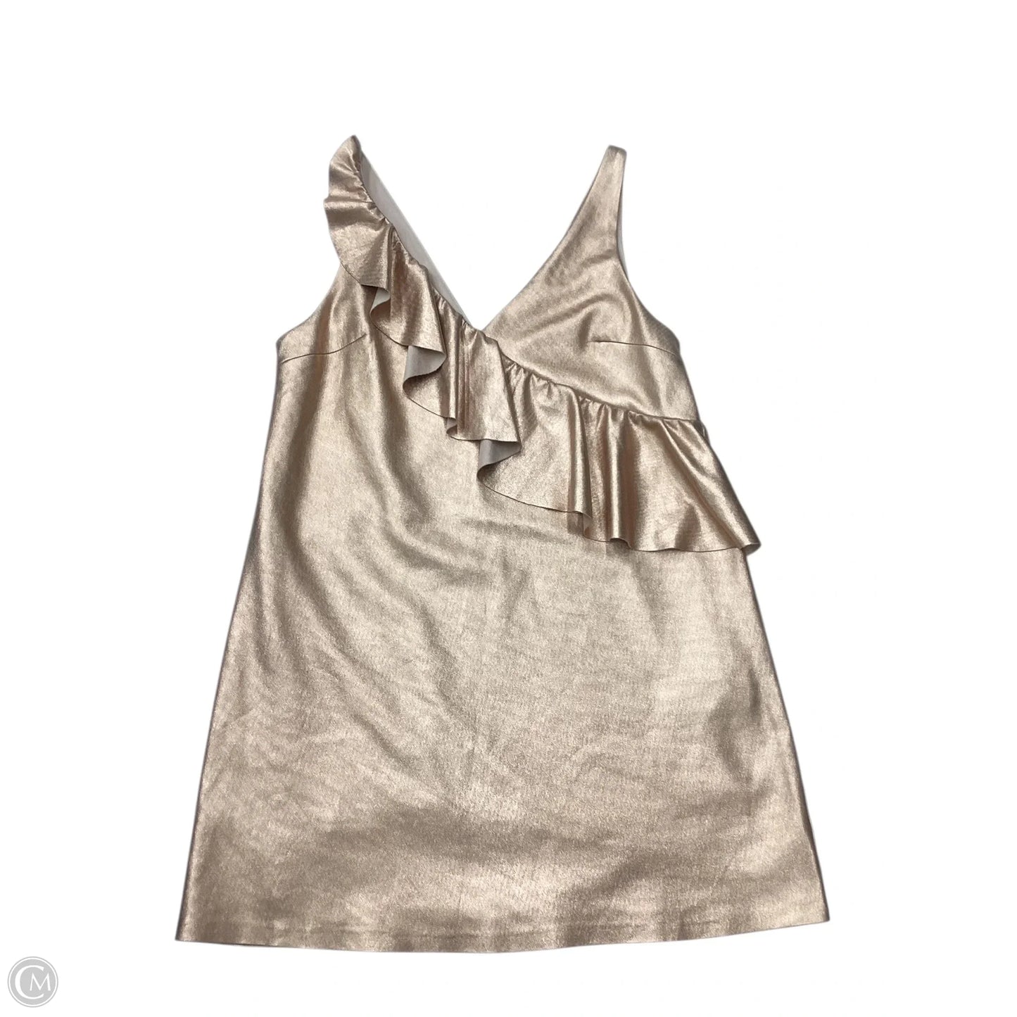 Dress Party Short By Zara In Rose Gold, Size: M