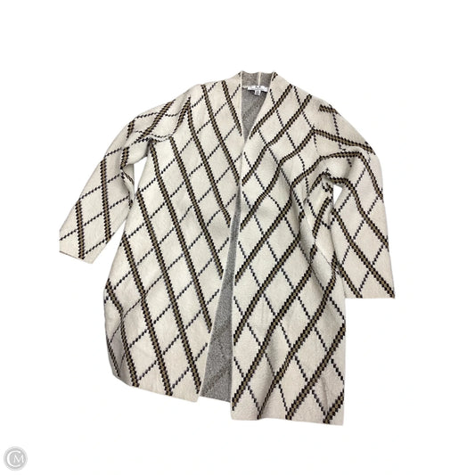 Sweater Cardigan By Magaschoni In Ivory, Size: L