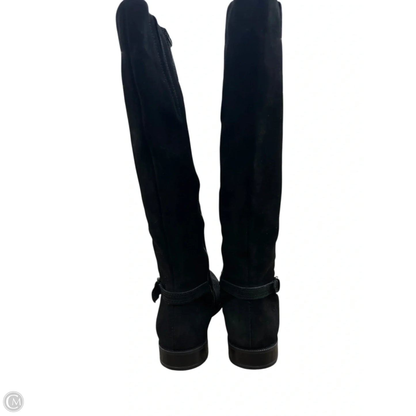 Boots Knee Flats By Clothes Mentor In Black, Size: 7.5