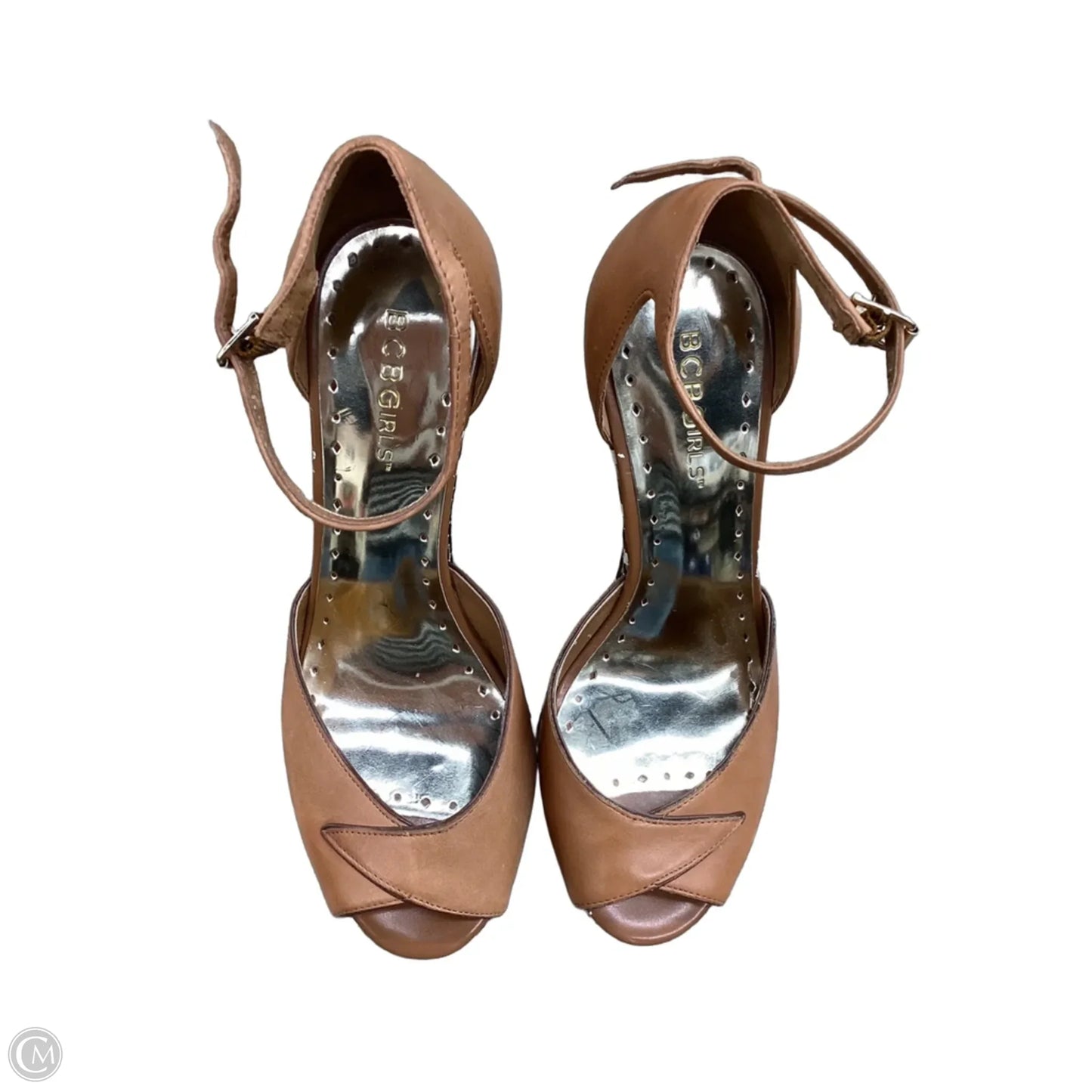 Shoes Heels Block By Bcbg In Tan, Size: 7