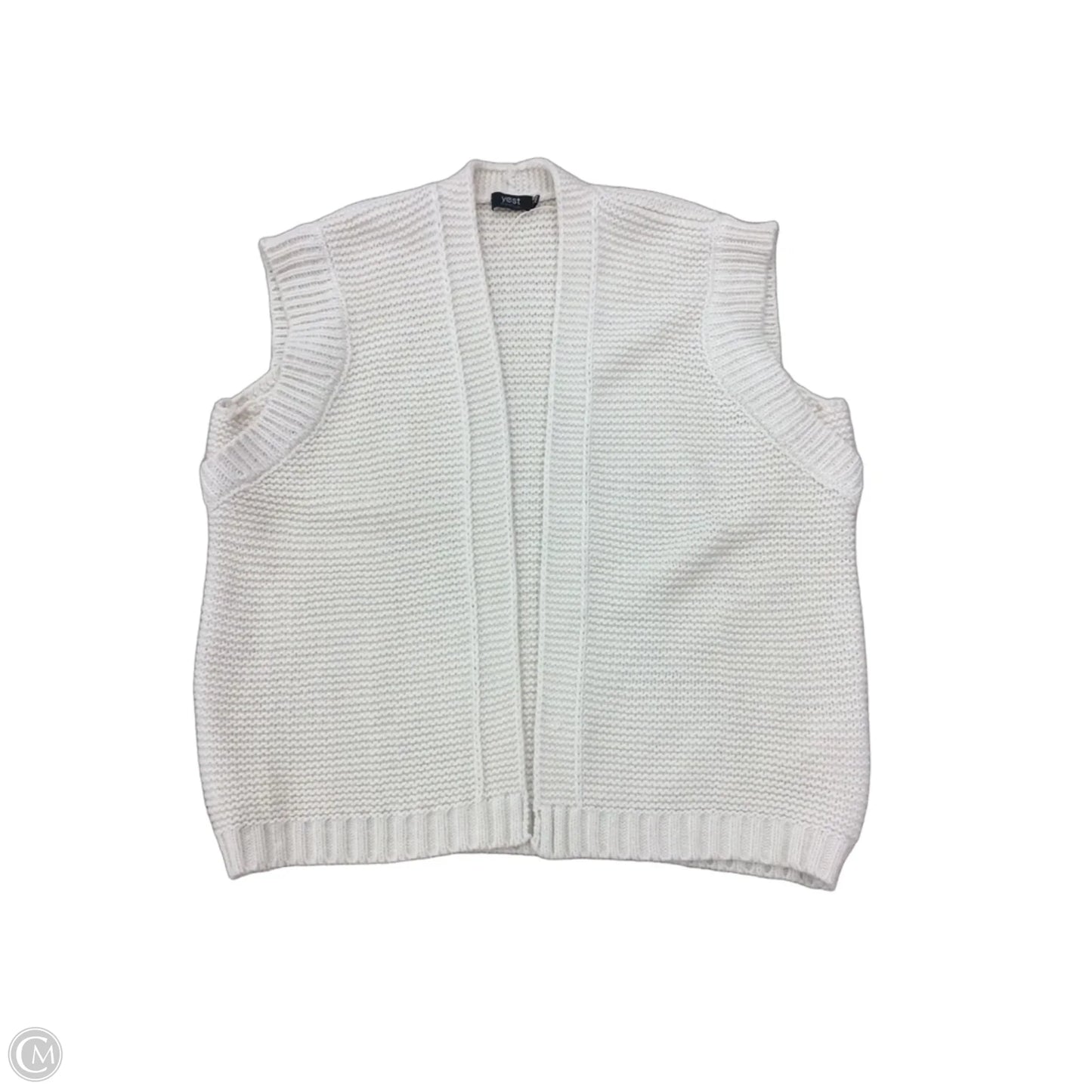 Sweater Short Sleeve By Yest In Ivory, Size: Xl
