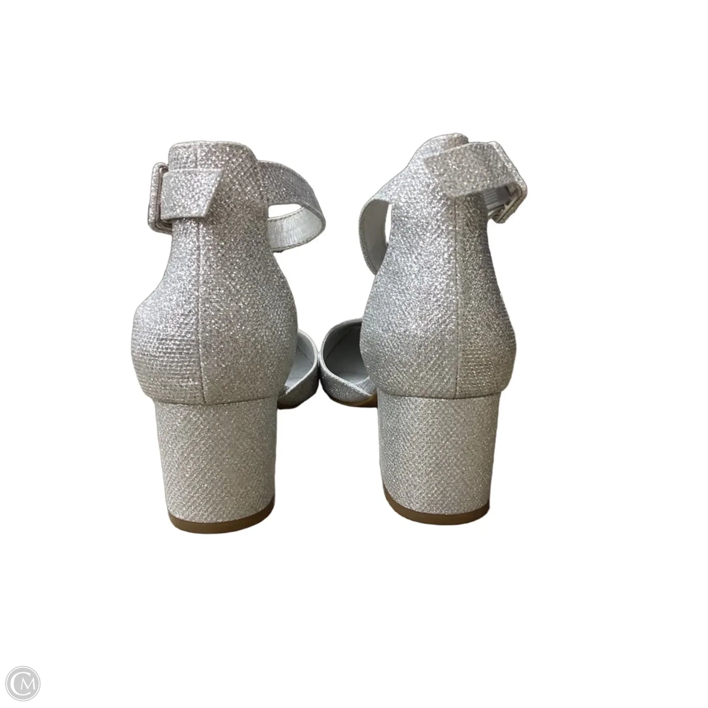 Shoes Heels Block By Dream Pairs In Silver, Size: 11