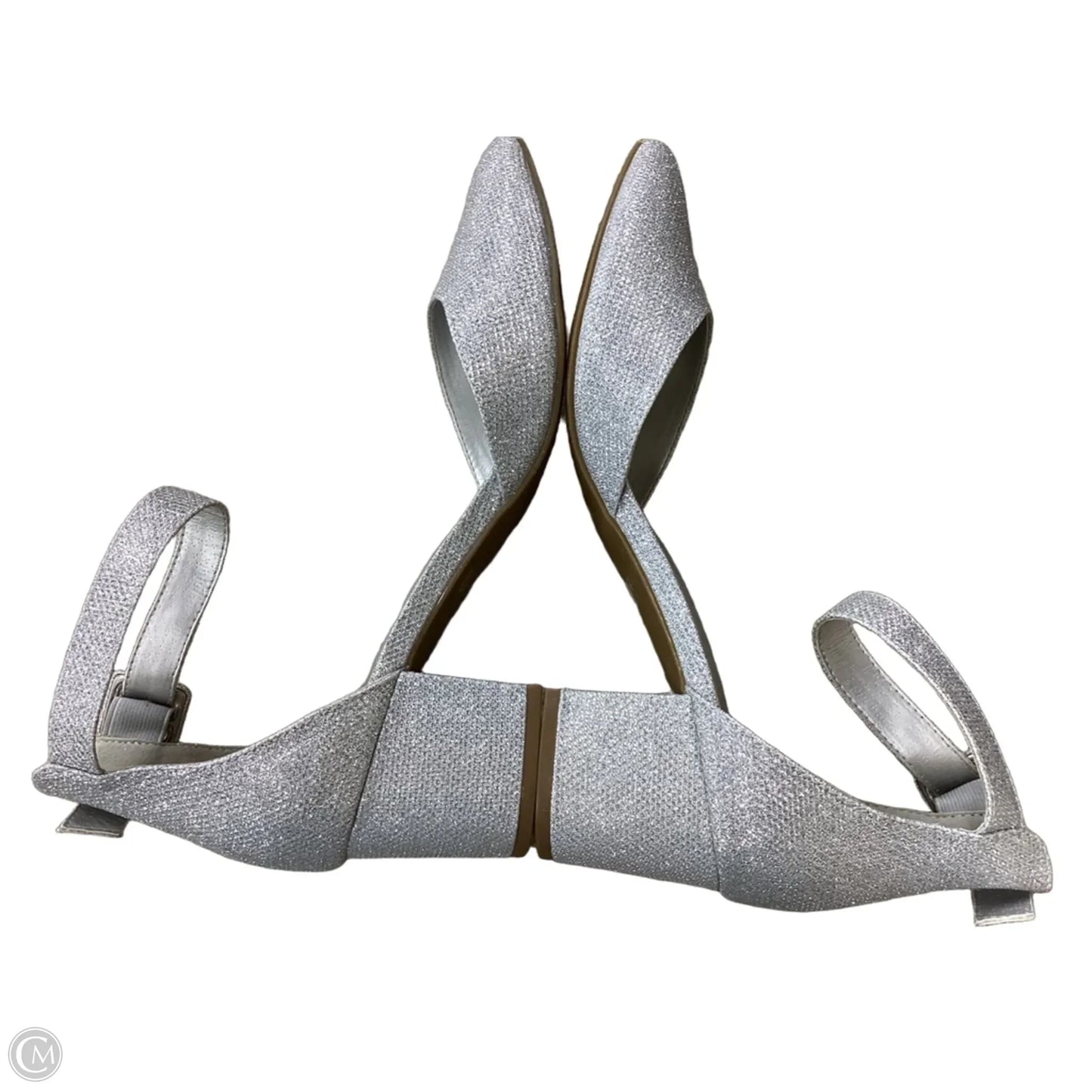 Shoes Heels Block By Dream Pairs In Silver, Size: 11