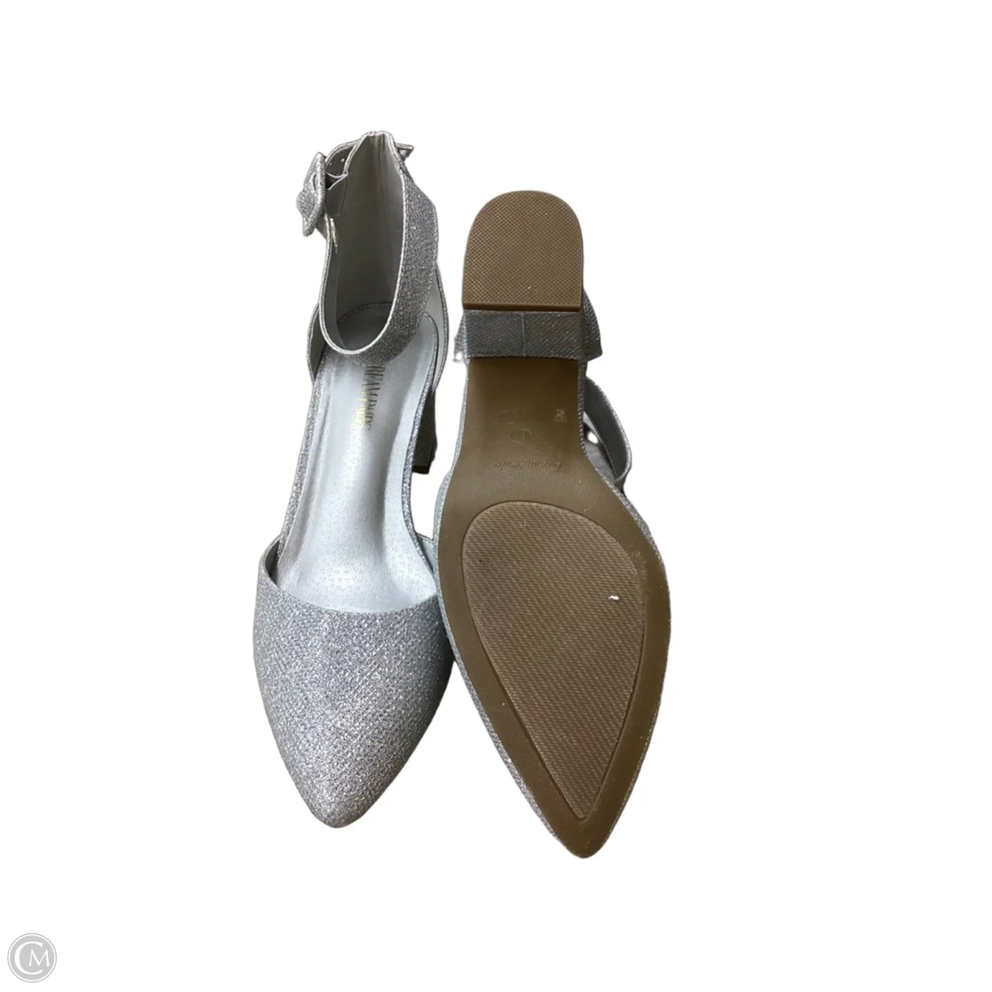 Shoes Heels Block By Dream Pairs In Silver, Size: 11